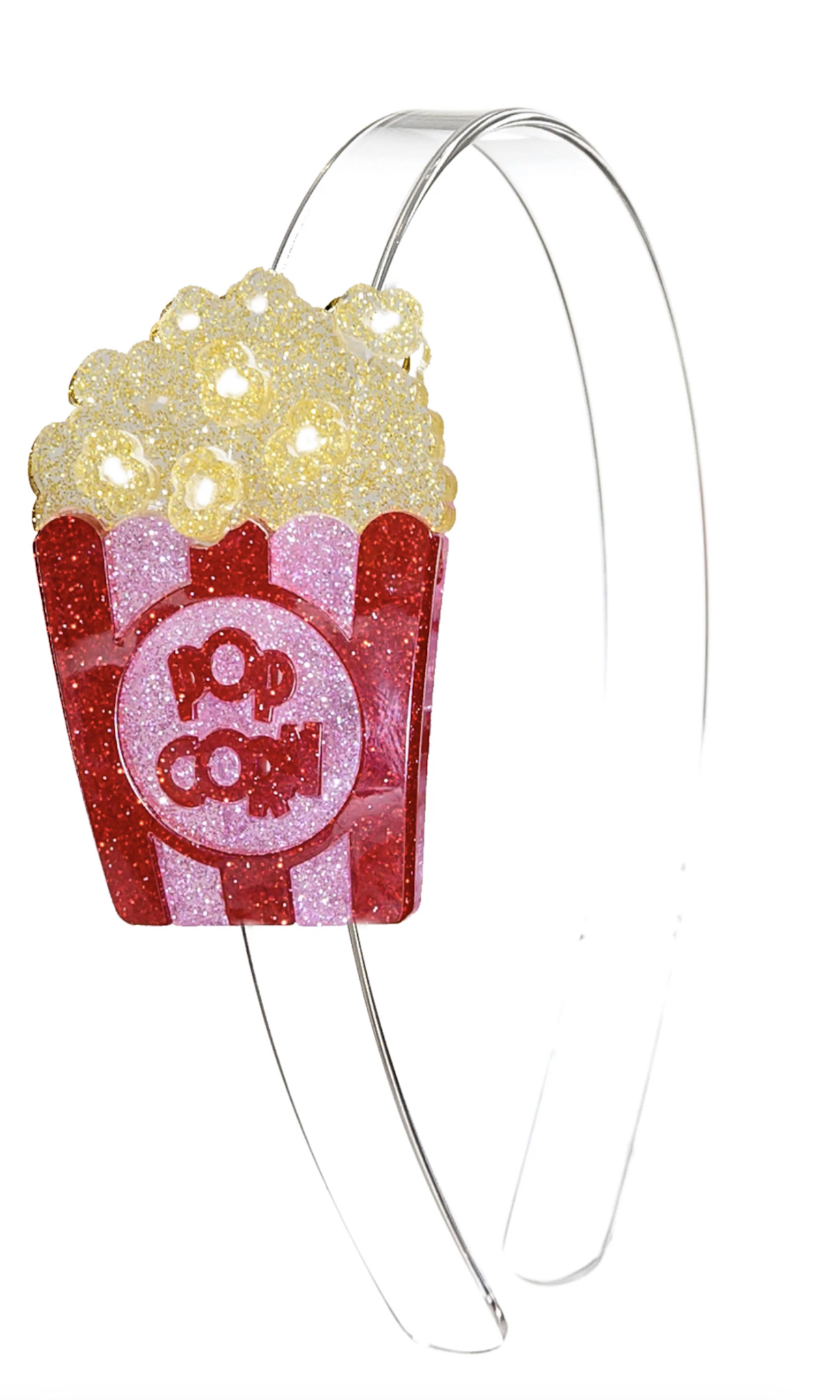 Go to school in style with this sparkly popcorn-themed headband.  (Courtesy of Just Shoes for Kids)