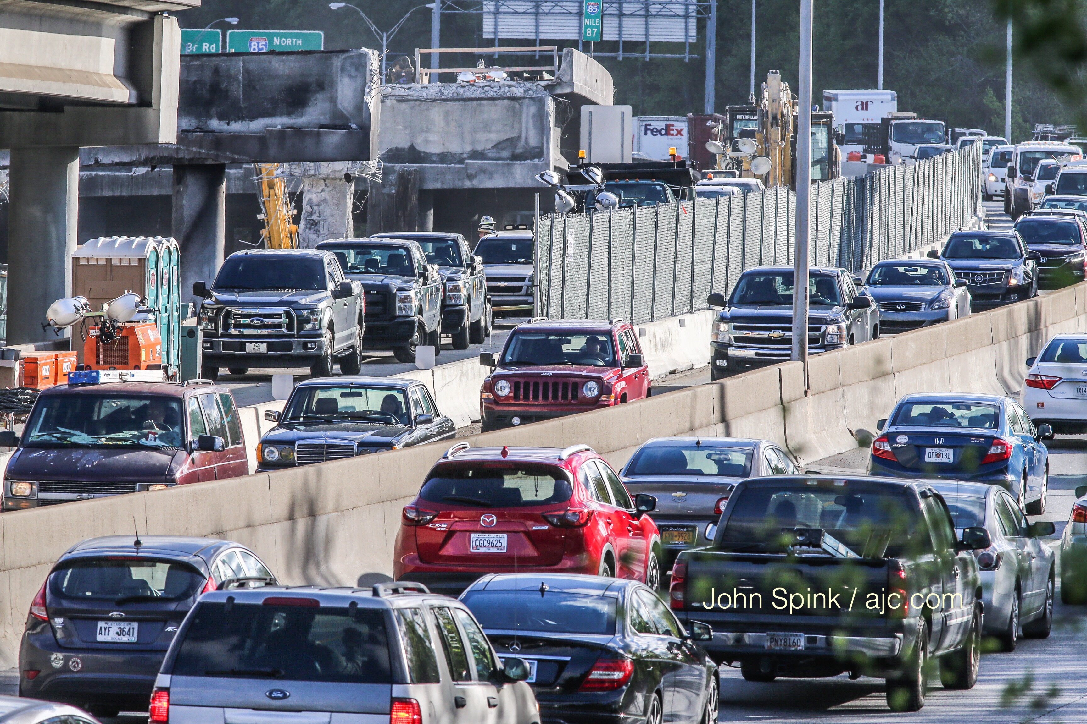 Atlanta I-85 collapse: Lane reopens on Buford-Spring Connector