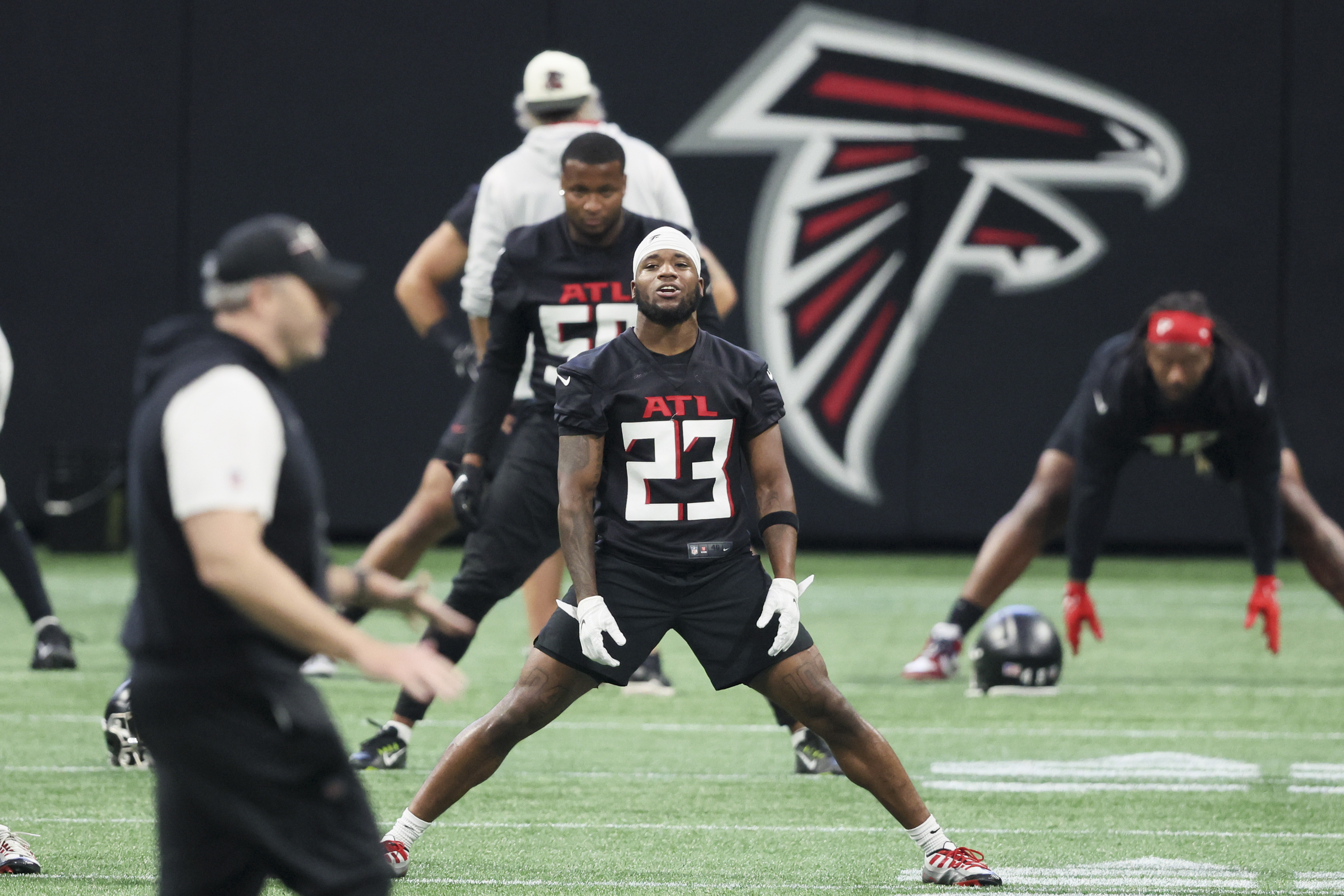 Atlanta Falcons cornerback Clark Phillips III returns to practice