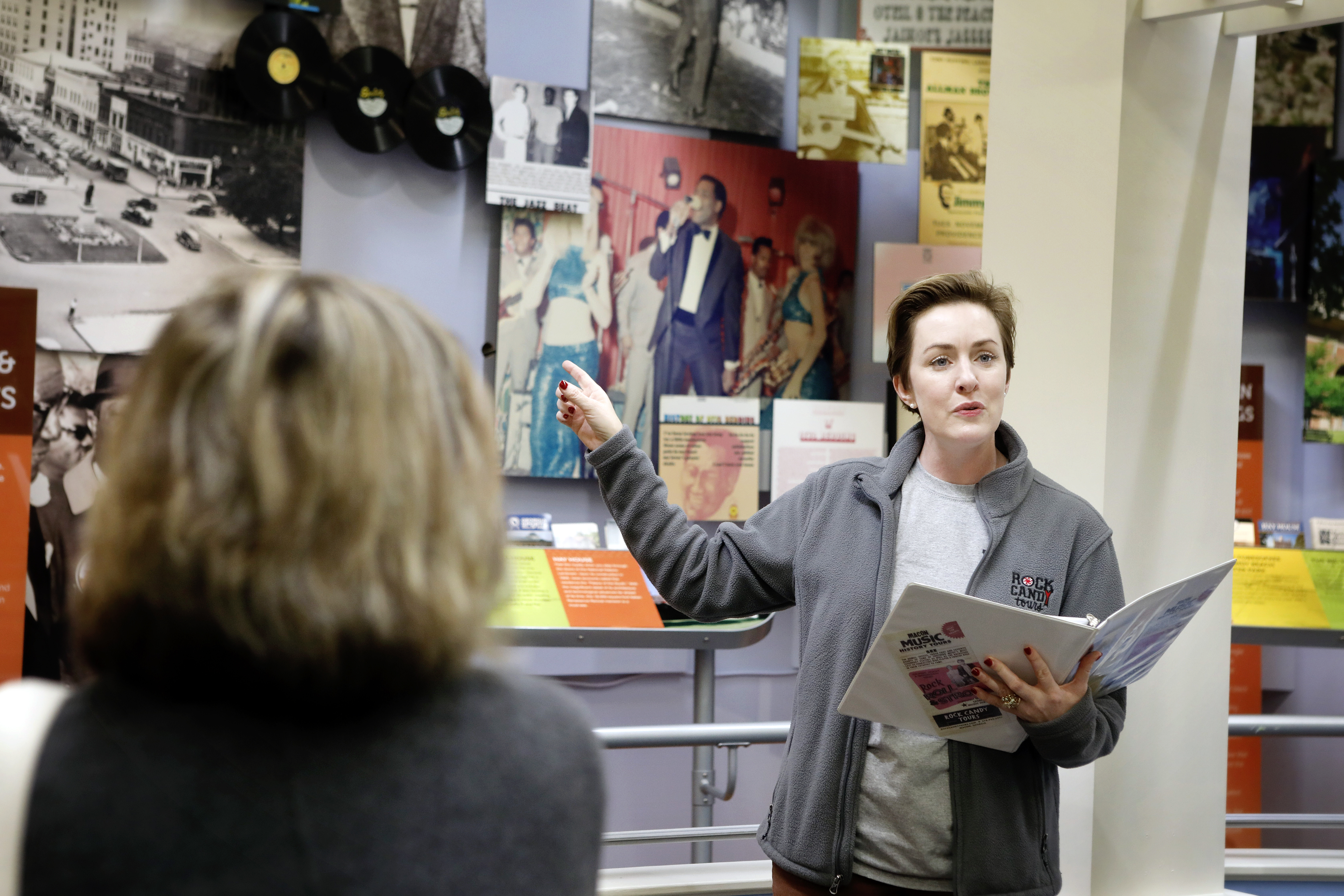 Jessica Walden leads a tour for Rock Candy Tours in Macon.
Courtesy of Rock Candy Tours