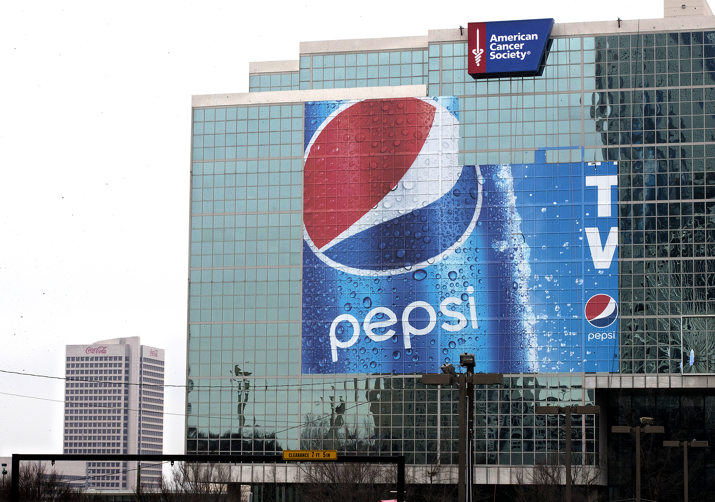 Super Bowl sponsor Pepsi is painting Coke's Atlanta blue