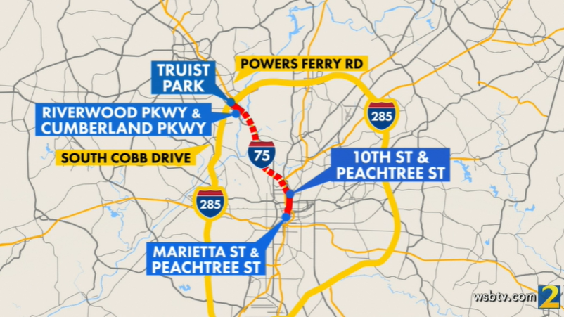 A breakdown of the Atlanta Braves parade route ahead of Friday's