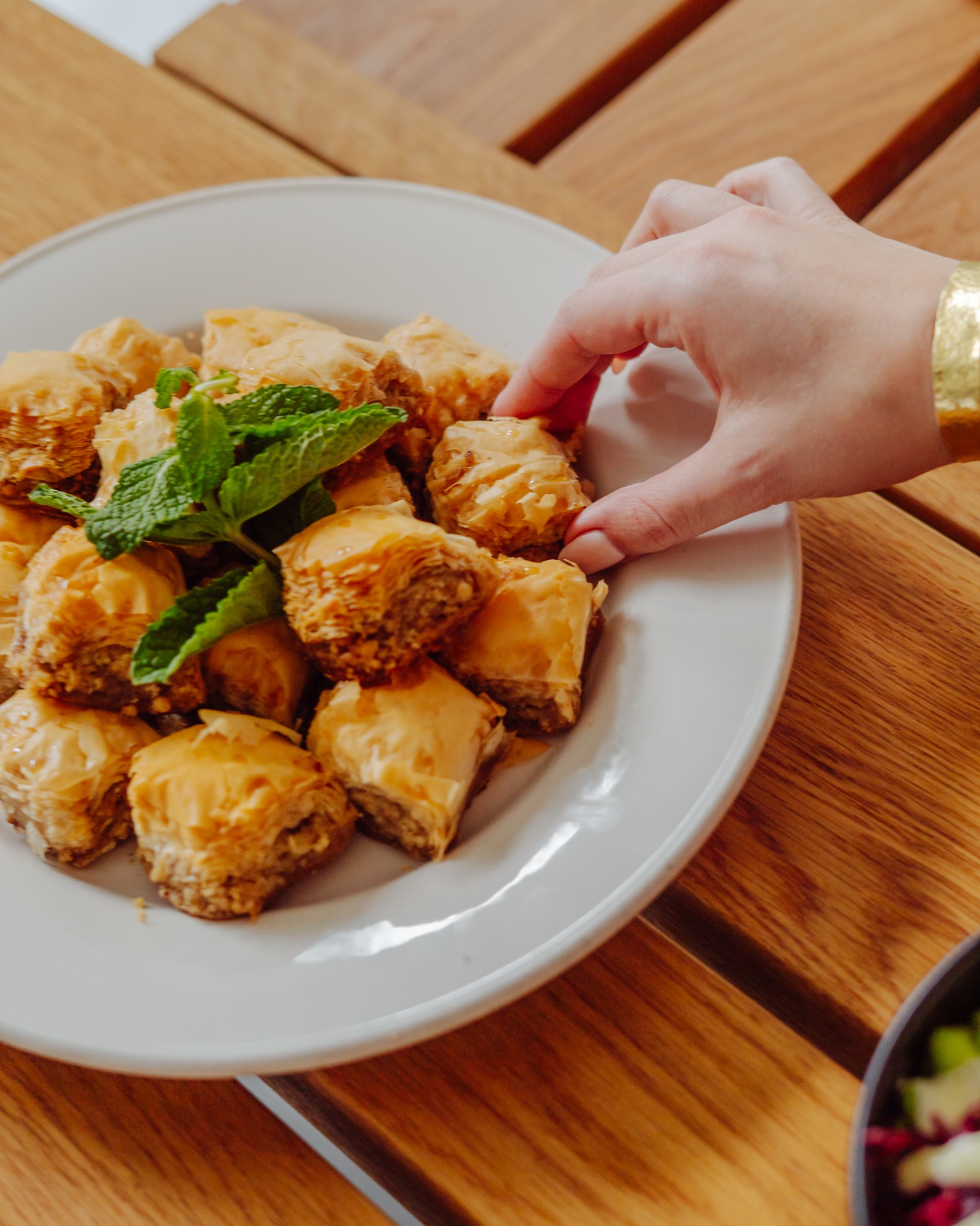 Aviva by Kameel makes vegan baklava in walnut and pistachio; it’s pretty addictive.
Courtesy of J. Alburl, The Imprints