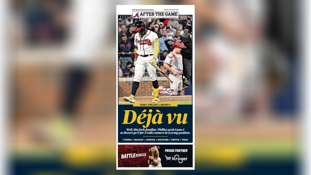 How to find the AJC Braves pages, print editions and other keepsakes from  the Braves' season