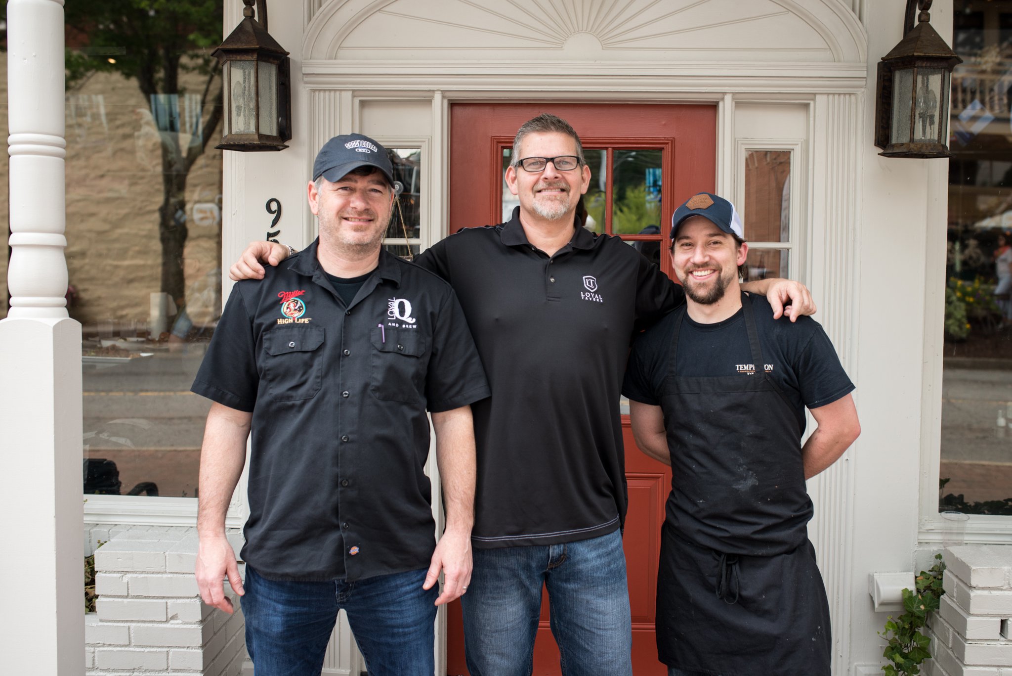 The Loyal Tavern team (from left to right) Owner Bob Campbell, General Manager Robert Steinfeld, and Executive Chef Dan Diersen. Photo credit- Mia Yakel.