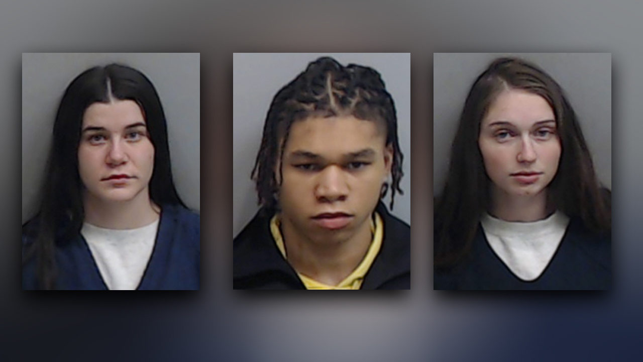 Lauren Rielly (from left), Maxx Pritchett, Lyndsey Kallish