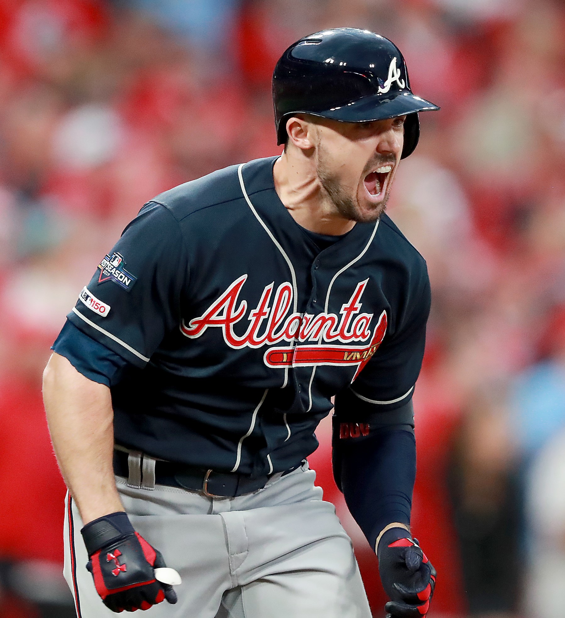 Braves' Dansby Swanson and Adam Duvall lead CLUTCH rally in 9th to lead  Braves to win! 