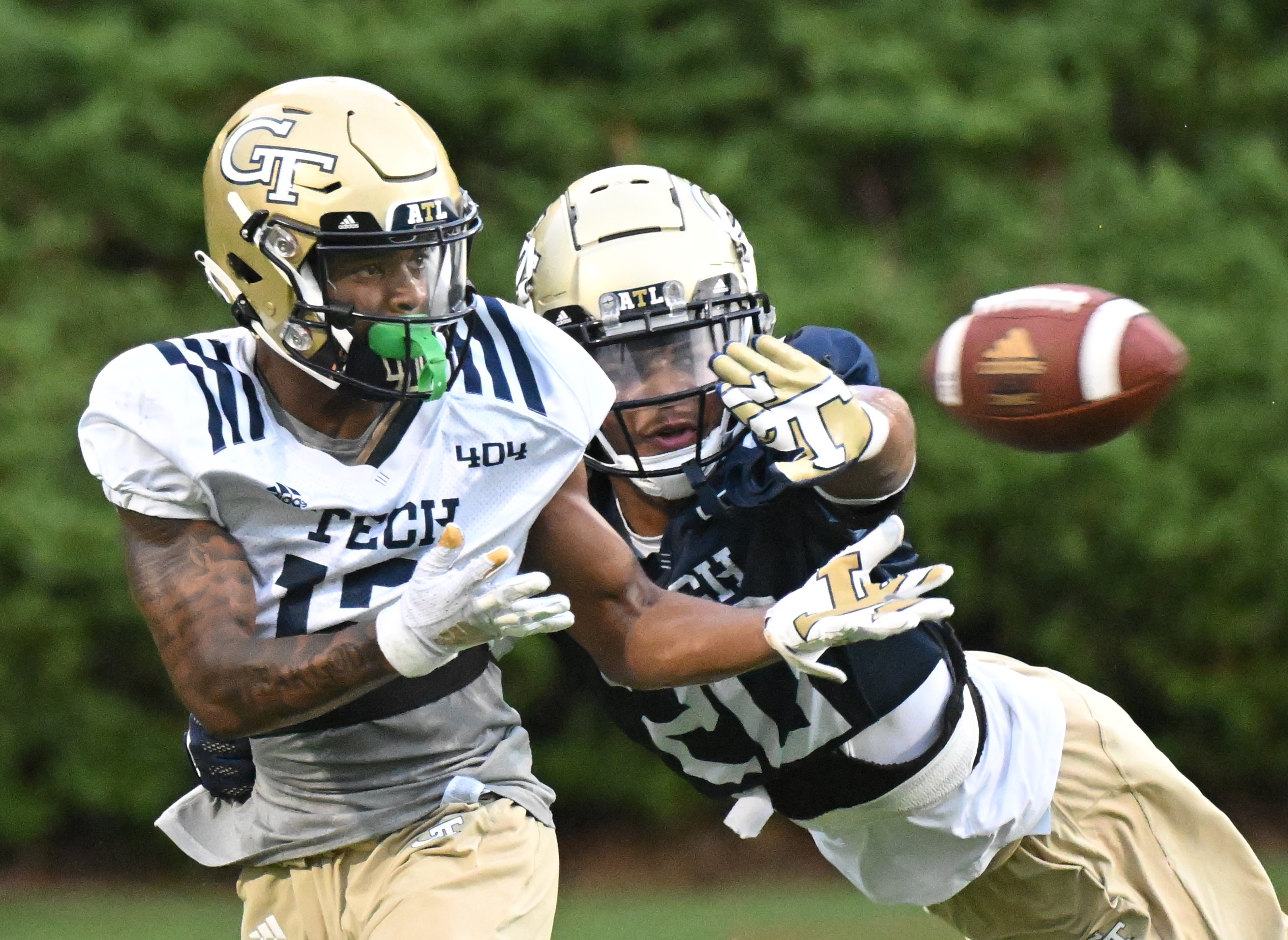 Demaryius Thomas shares wisdom with Georgia Tech receivers