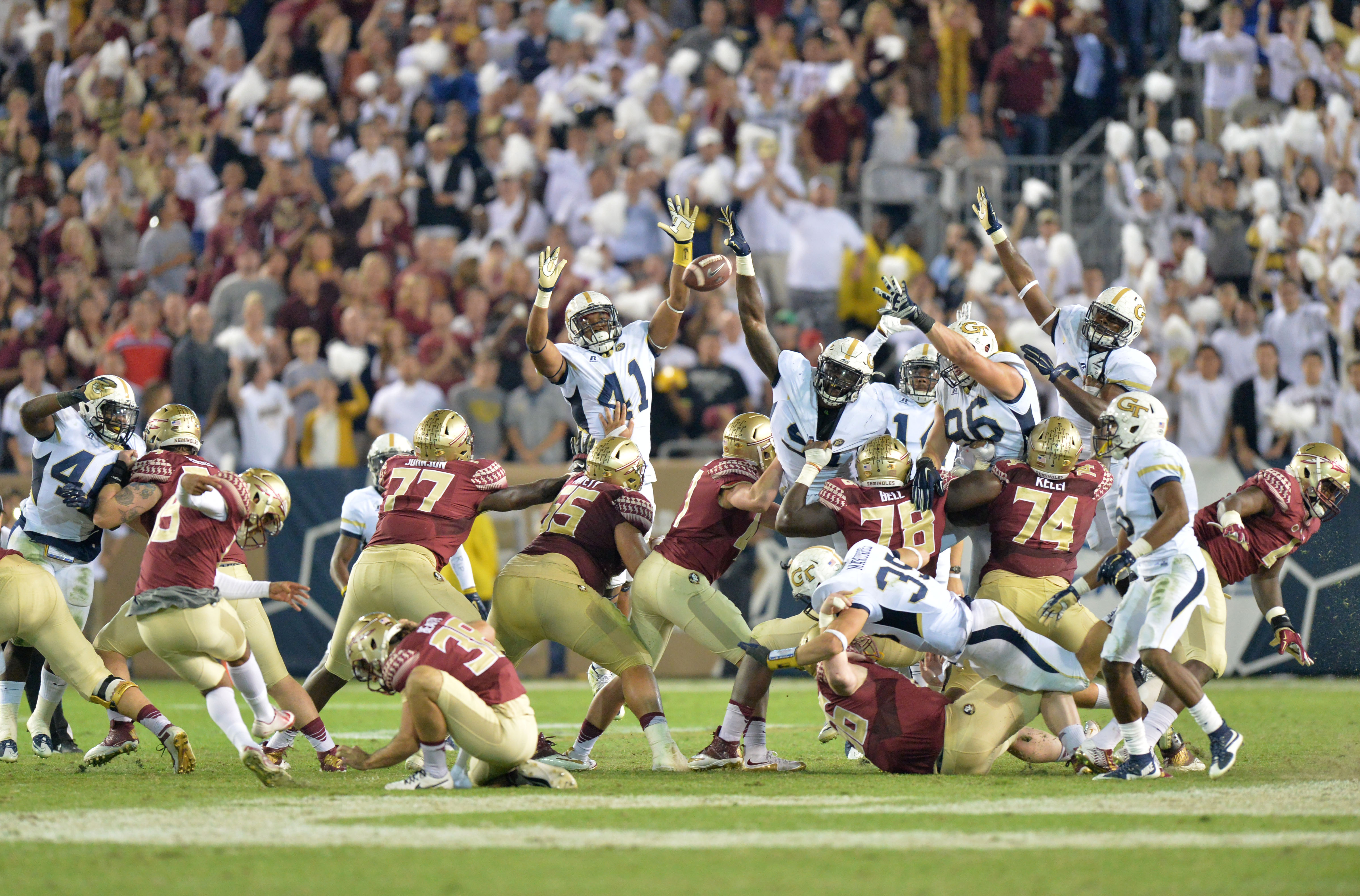 Georgia Tech stuns Florida State on a Kick Six