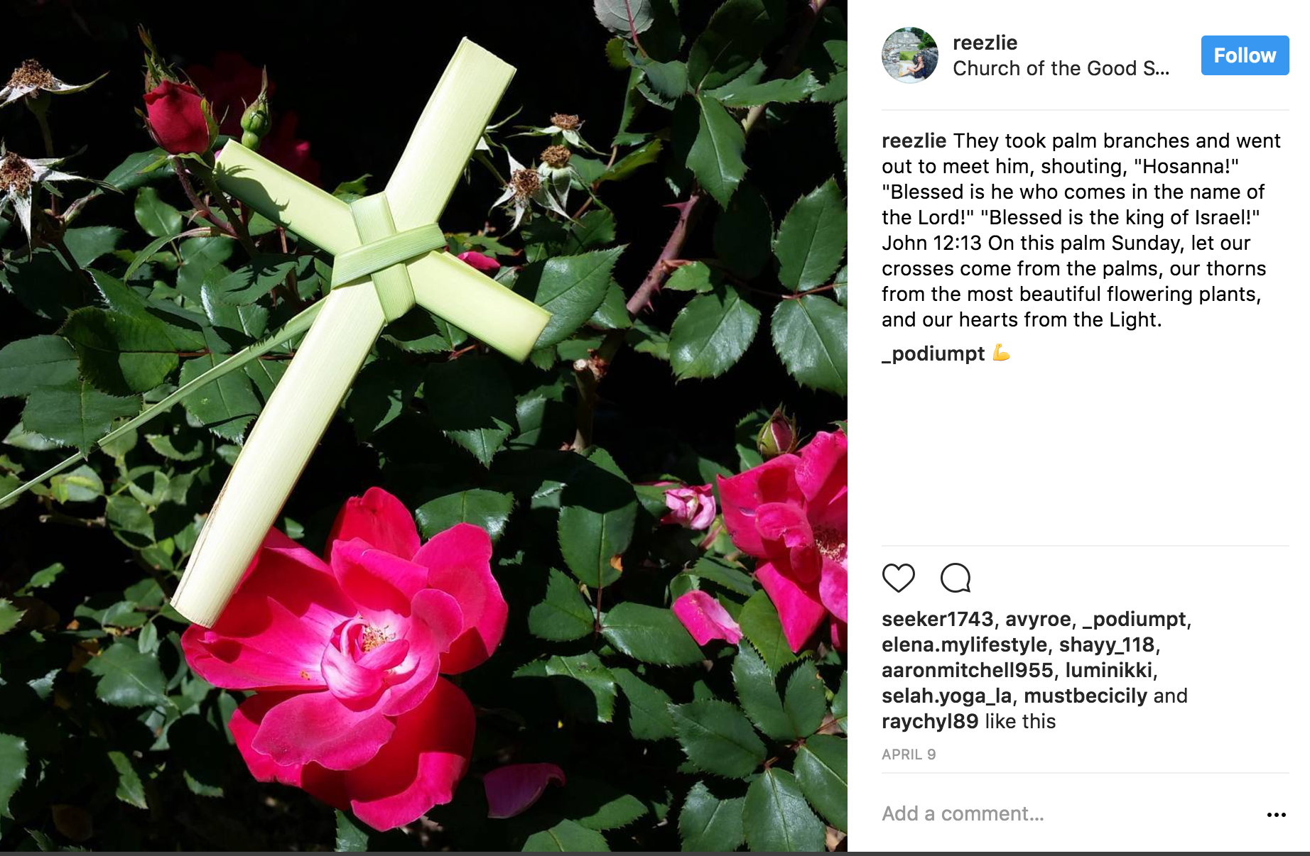 An image from Reality Winner's Instagram page.