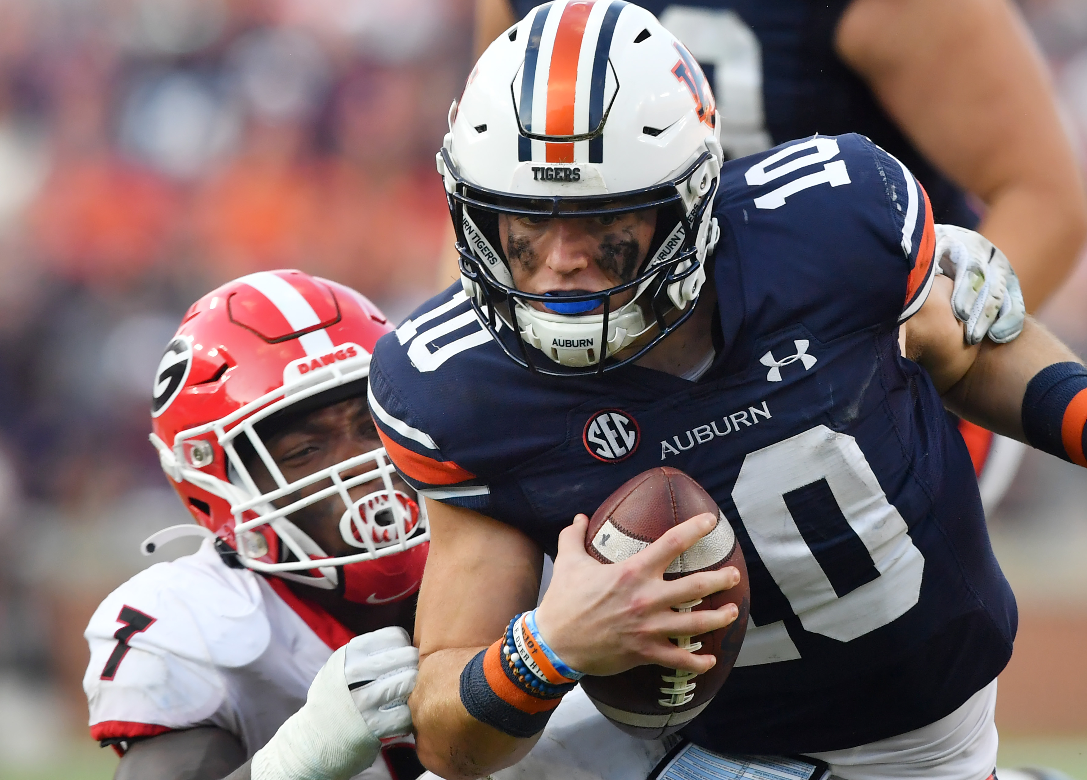 Auburn football fans react to Bo Nix's start against Georgia