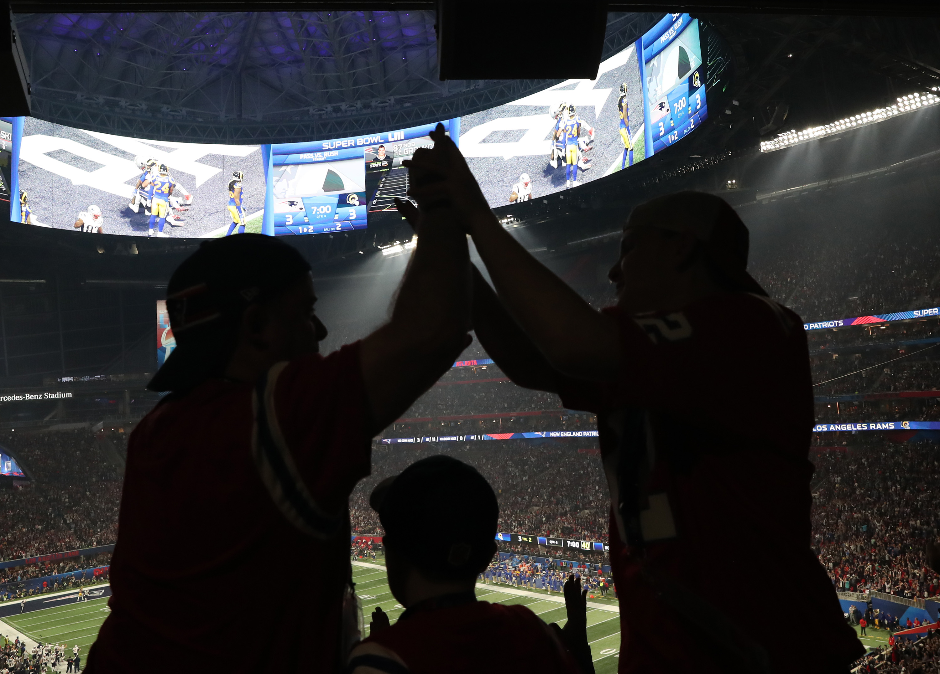 Atlanta Falcons Panoramic Print - Mercedes-Benz Stadium - First Game