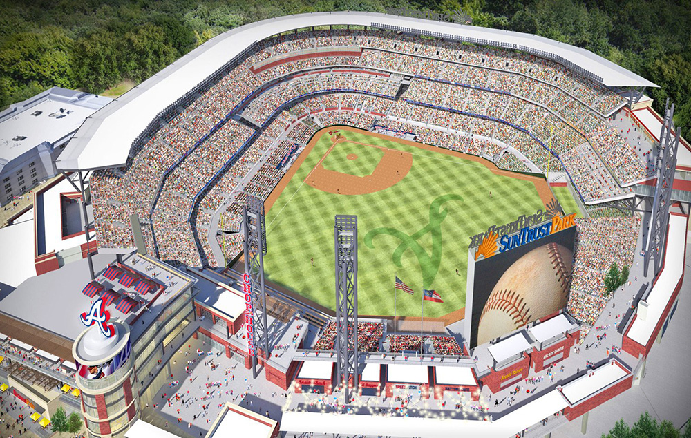 A look at new Braves stadium's outfield dimensions, wall heights