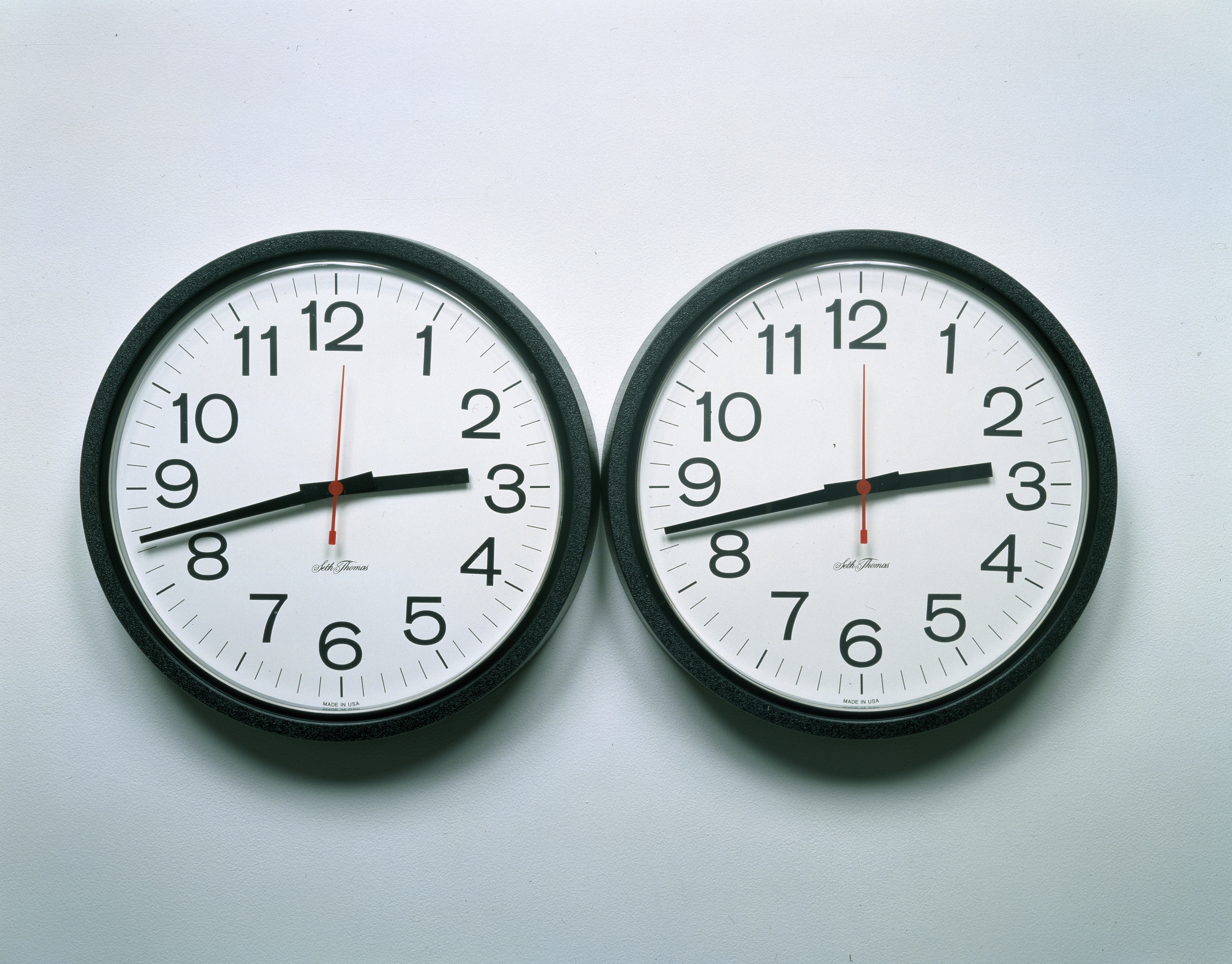 "Perfect Lovers" by Felix Gonzalez-Torres will be part of the High Museum's spring show, "What's Left Unspoken, Love"