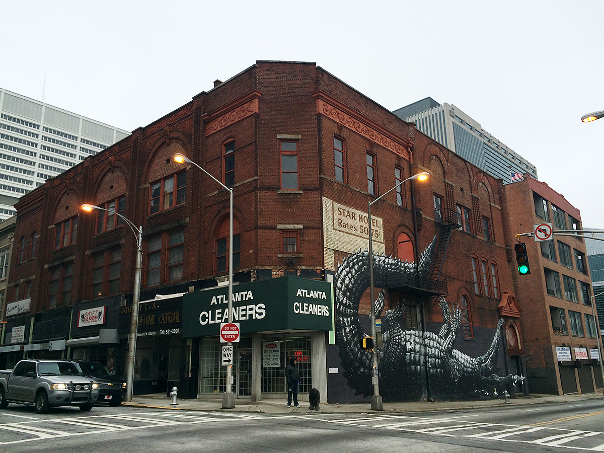 大竹伸朗 ATLanta 1945+50 Concordia Hall and the Atlanta Historic Hotel Row on Mitchell Street