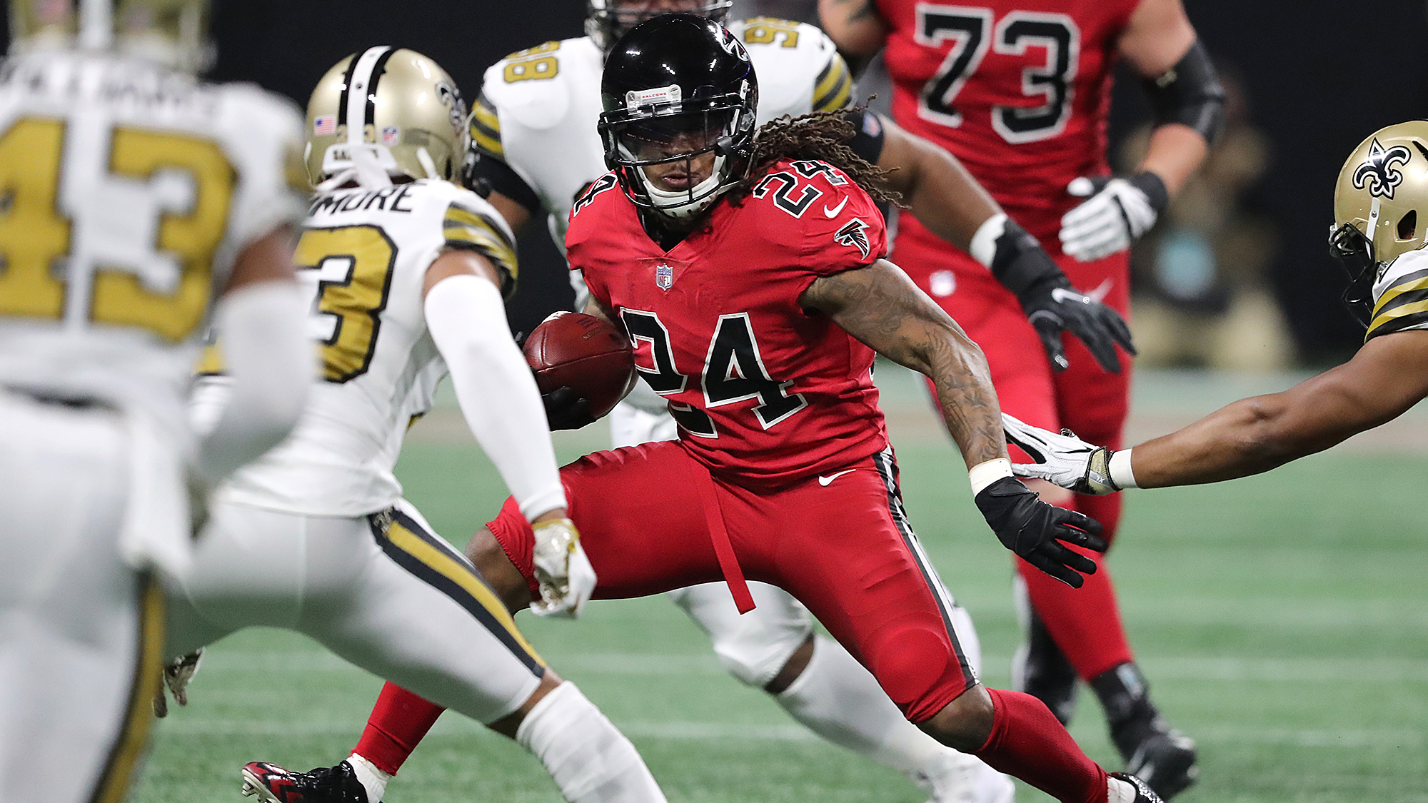 Devonta freeman top throwback jersey