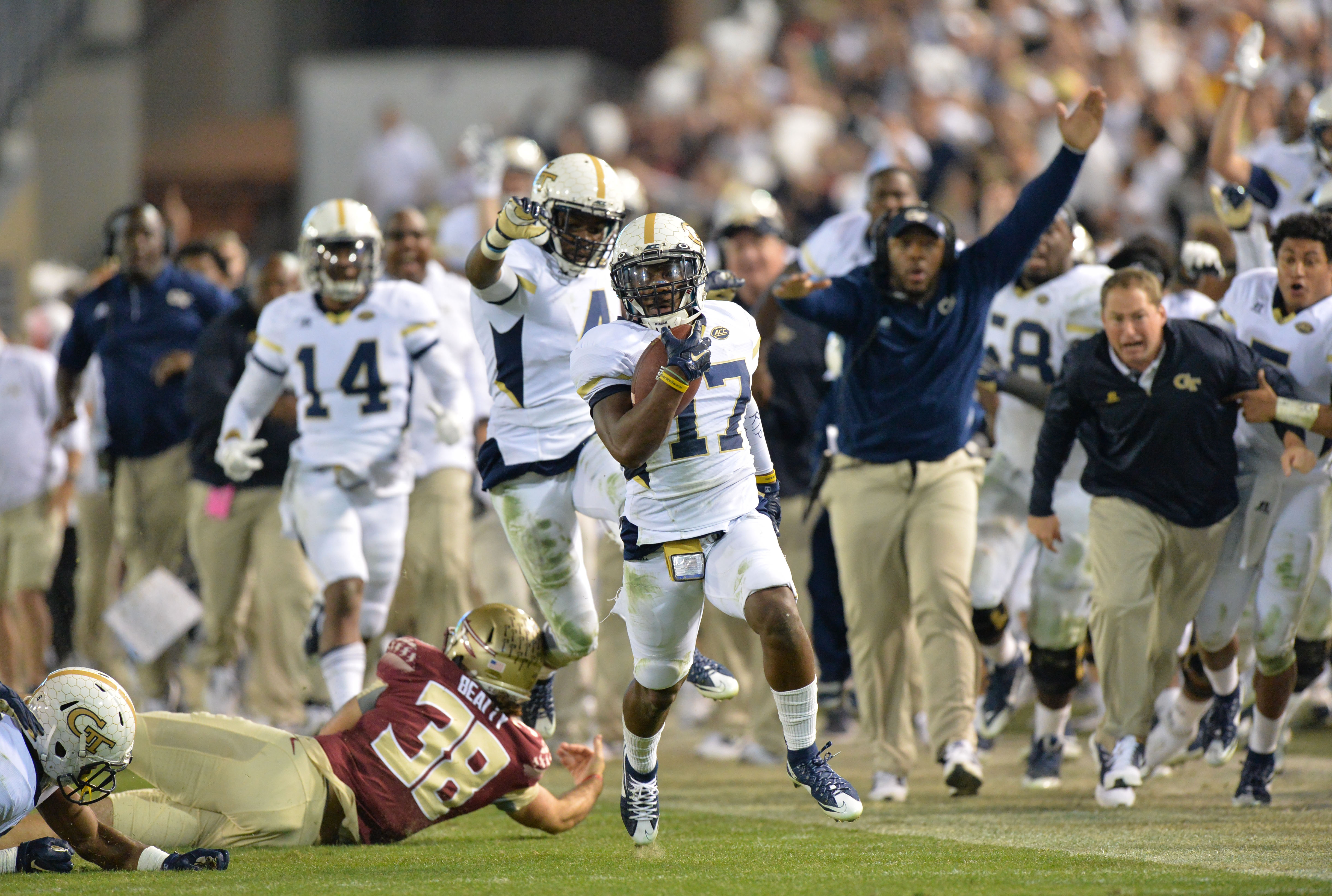 Georgia Tech stuns Florida State on a Kick Six