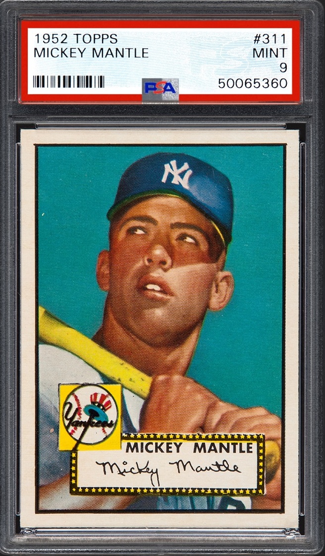 1952 Topps Mickey Mantle baseball card fetches record $2.88 million at  auction