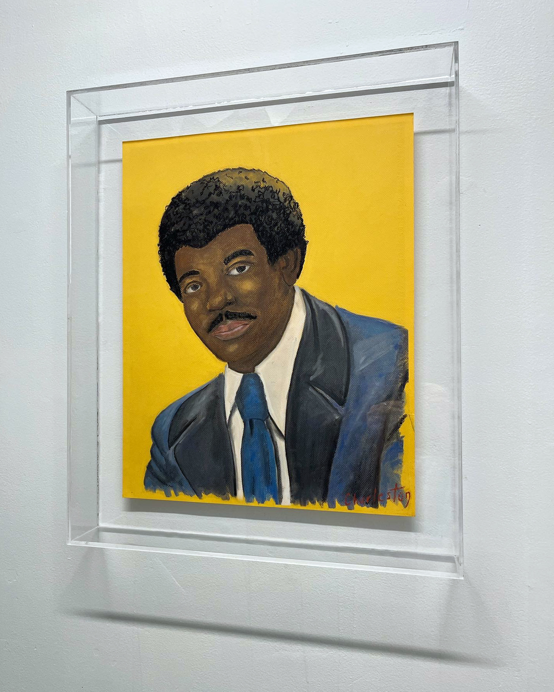 "Blood James (BOJ)" pastel on paper by Antonio Darden.  (Courtesy of Final Project Space)