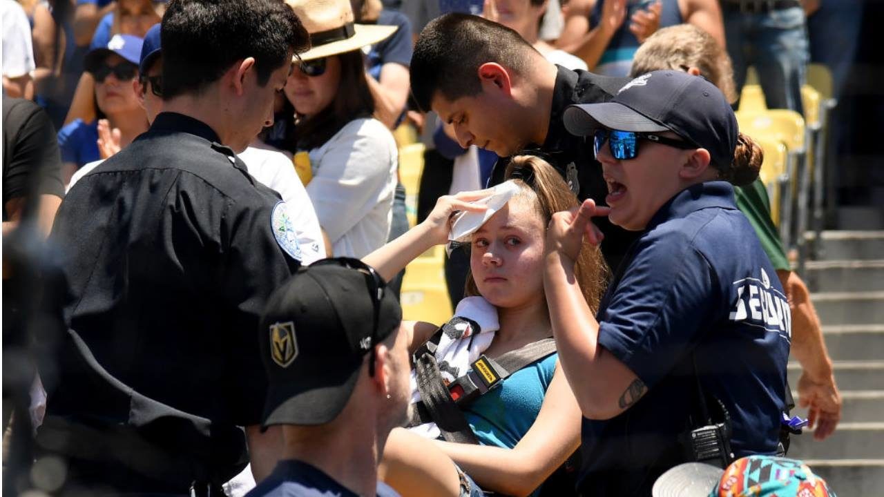 Young girl is struck by foul ball hit by Cubs' Albert Almora Jr