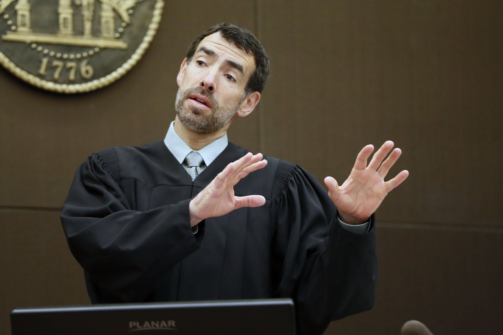 Fulton County Chief Judge Robert McBurney says that judges could use more information, including a defendant’s juvenile record, which they currently aren’t allowed to view. Bob Andres bandres@ajc.com