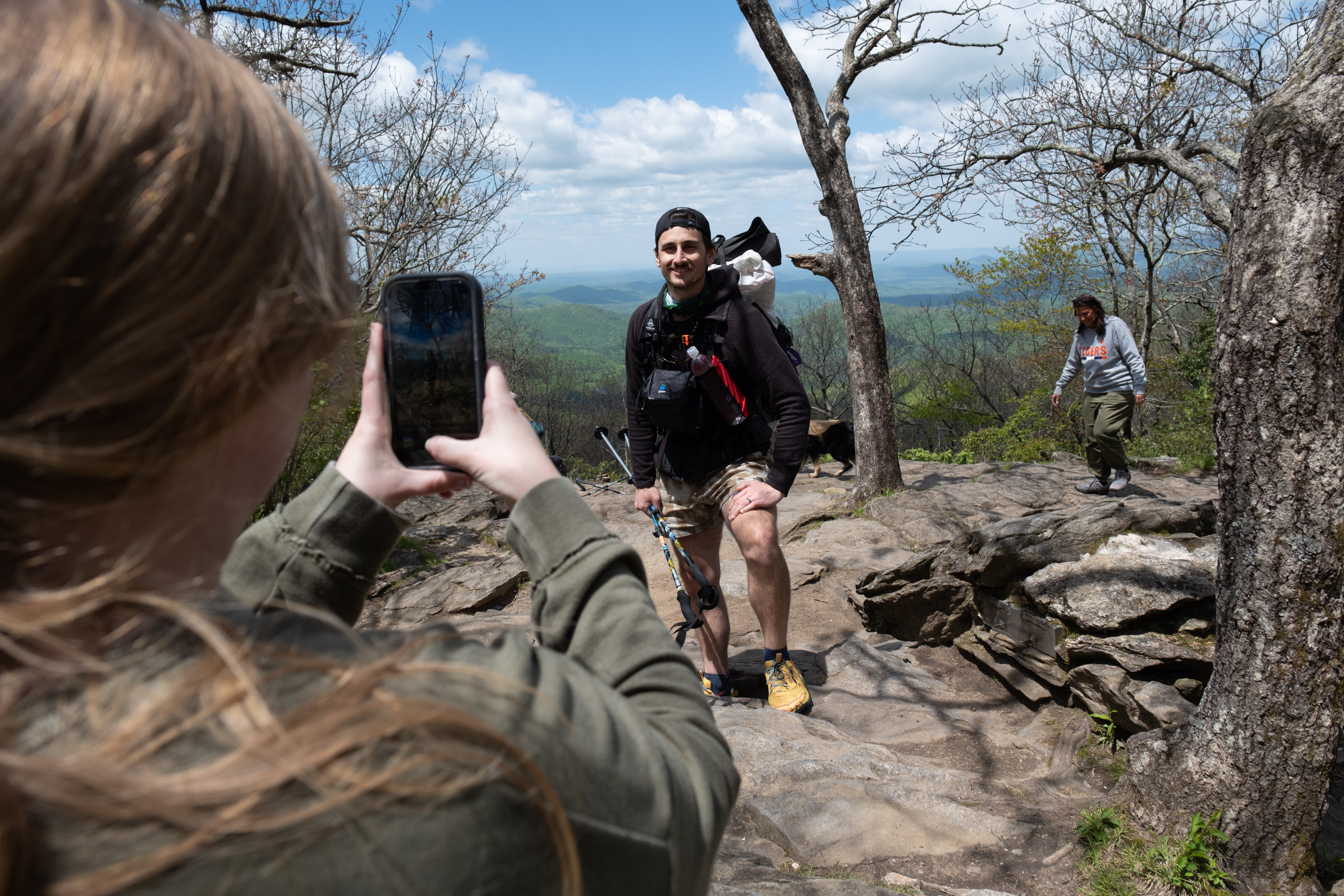 Brisk temps, teary goodbyes as hiker embarks on entire Appalachian Trail