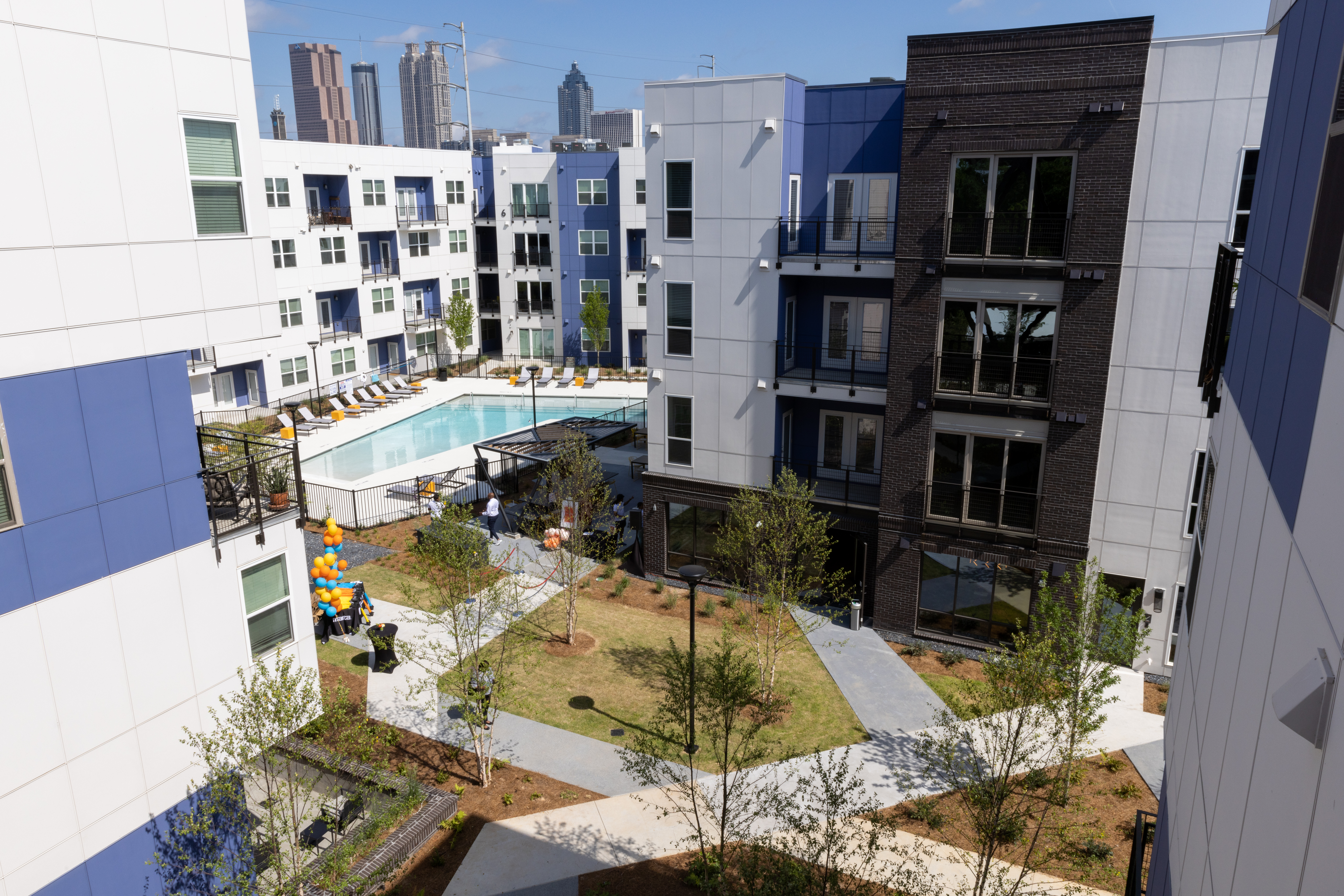 A dedication for the new commercial and residential development at the King Memorial Station was held Friday, May 19, 2022. (Steve Schaefer / steve.schaefer@ajc.com)