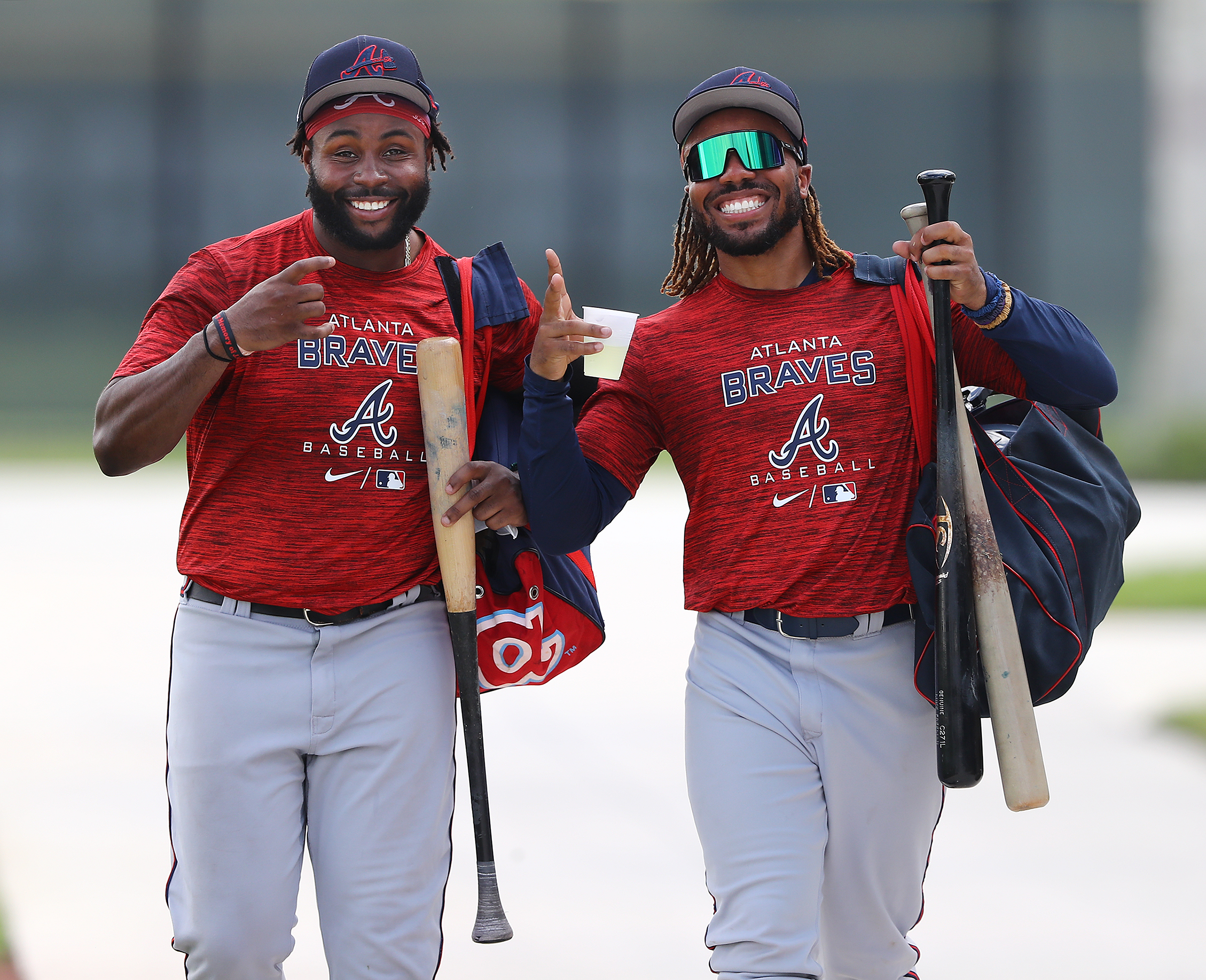 Photos: Braves have twin pitchers at minor league spring training