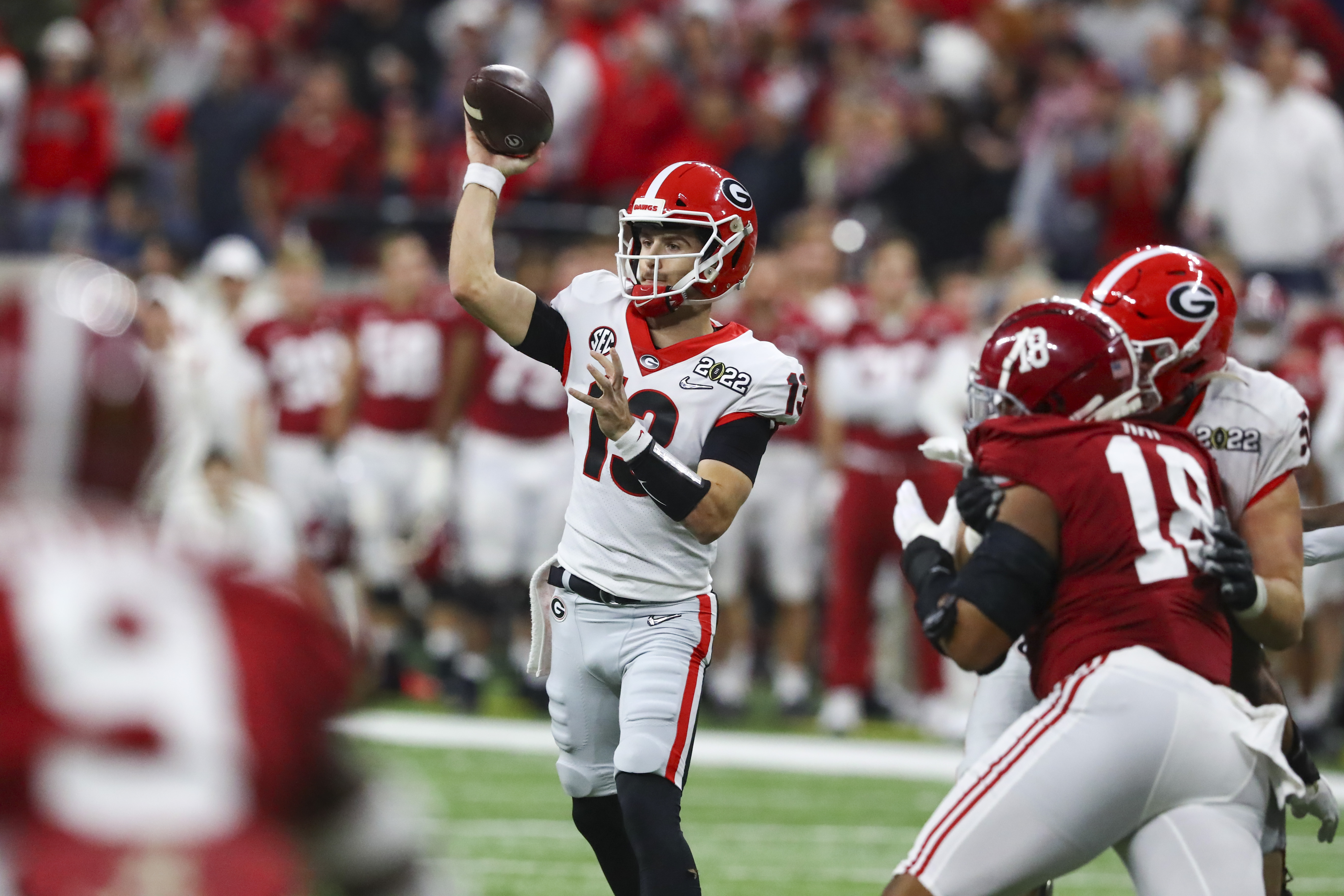 Kirby Smart rips into QB Stetson Bennett at halftime of Orange Bowl