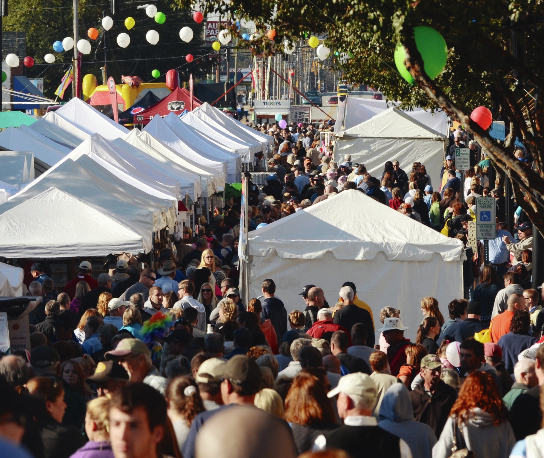 The Lexington Barbecue Festival, October 22 in Lexington, North Carolina, features craft and food vendors, rides, family-friendly activities, live music and food.  Courtesy of Lexington Barbecue Festival
