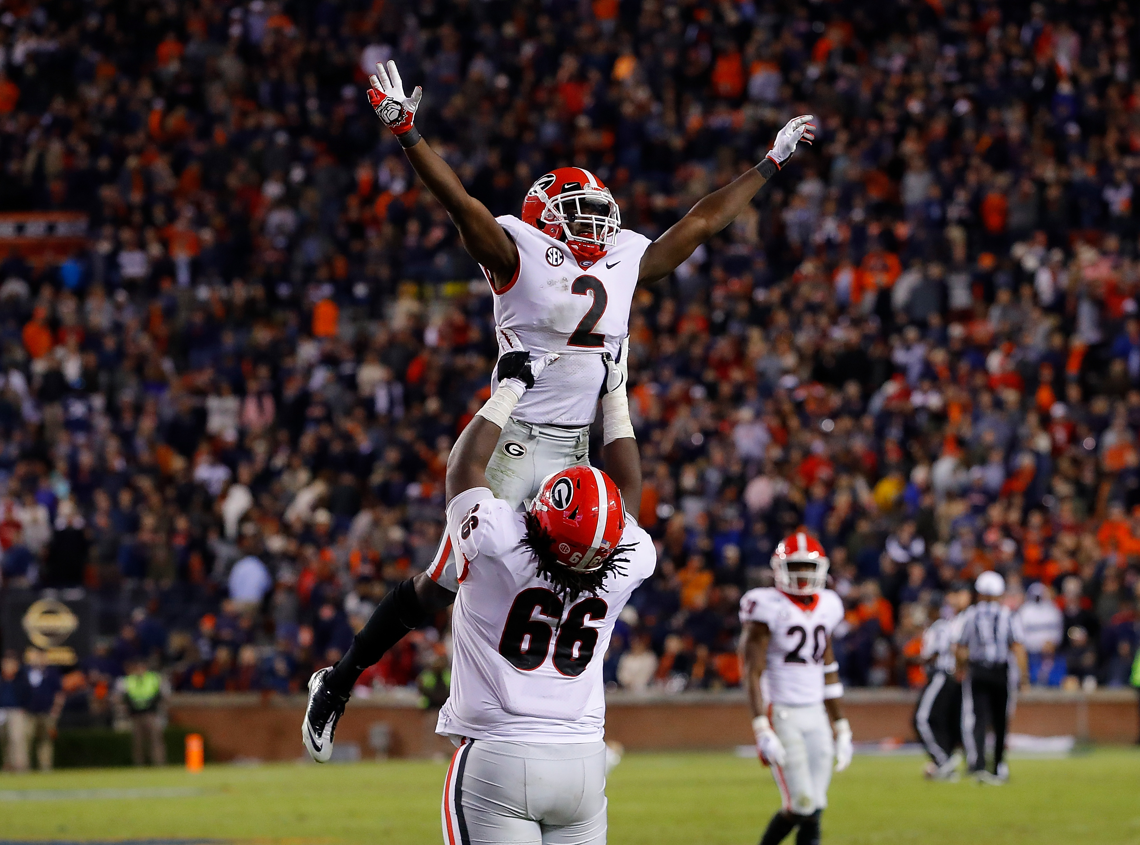 UGA greats Andrew Thomas, Tae Crowder receive Giants jersey numbers