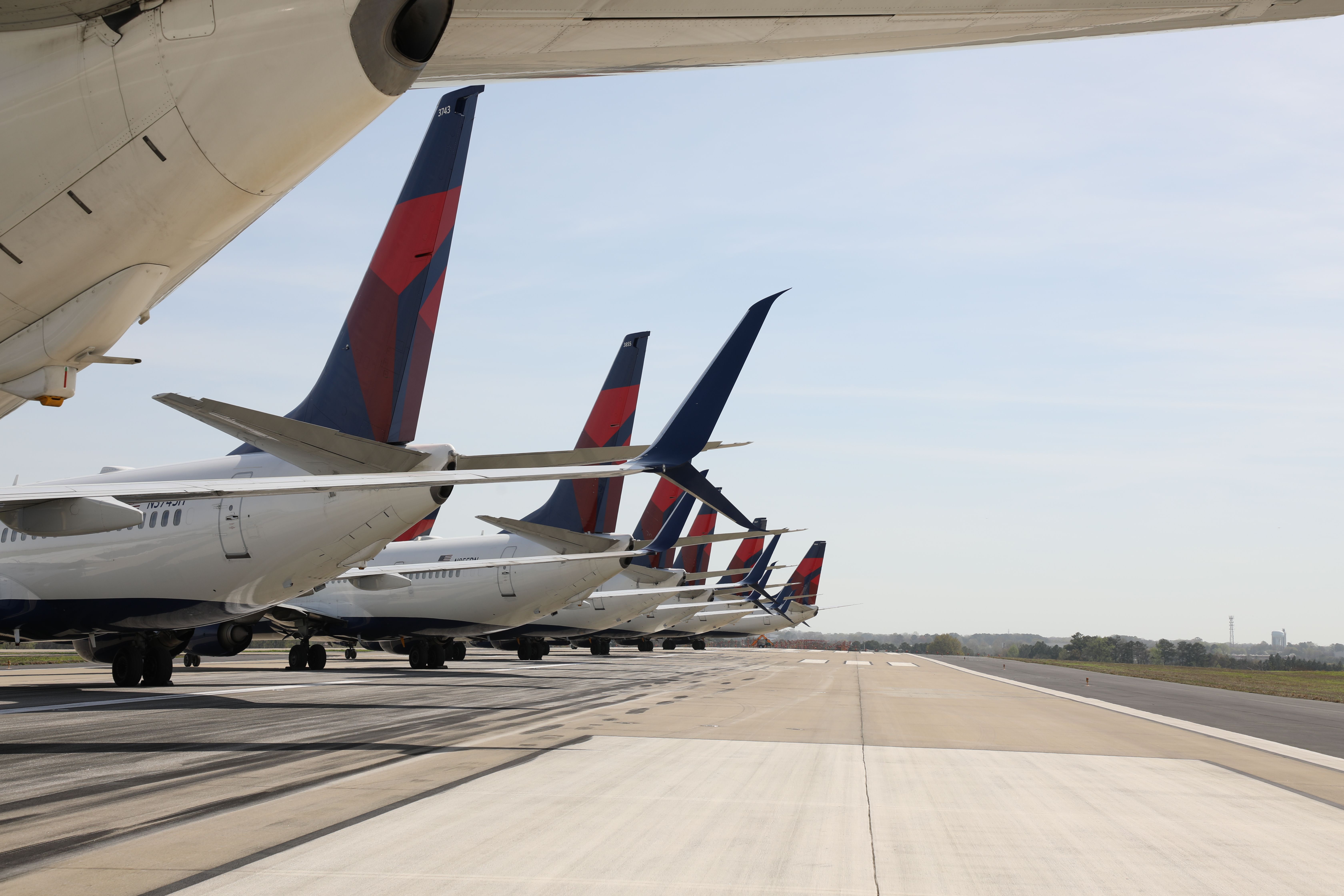 Why is there a Delta airplane tail outside SunTrust Park?