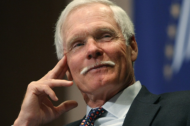 Ted Turner Gives Rare Interview on His Media Empire