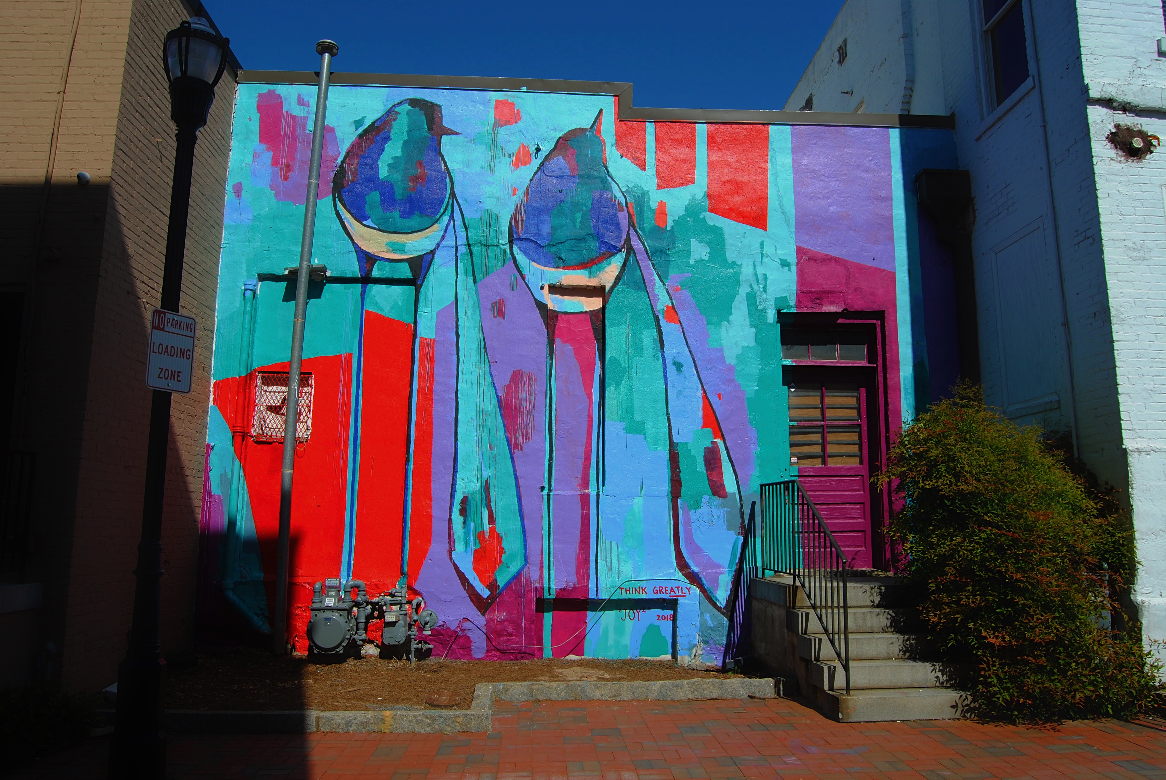 Lauren Stumberg's "Joy” is at 25 W Park Square on the McNeel Alley side.