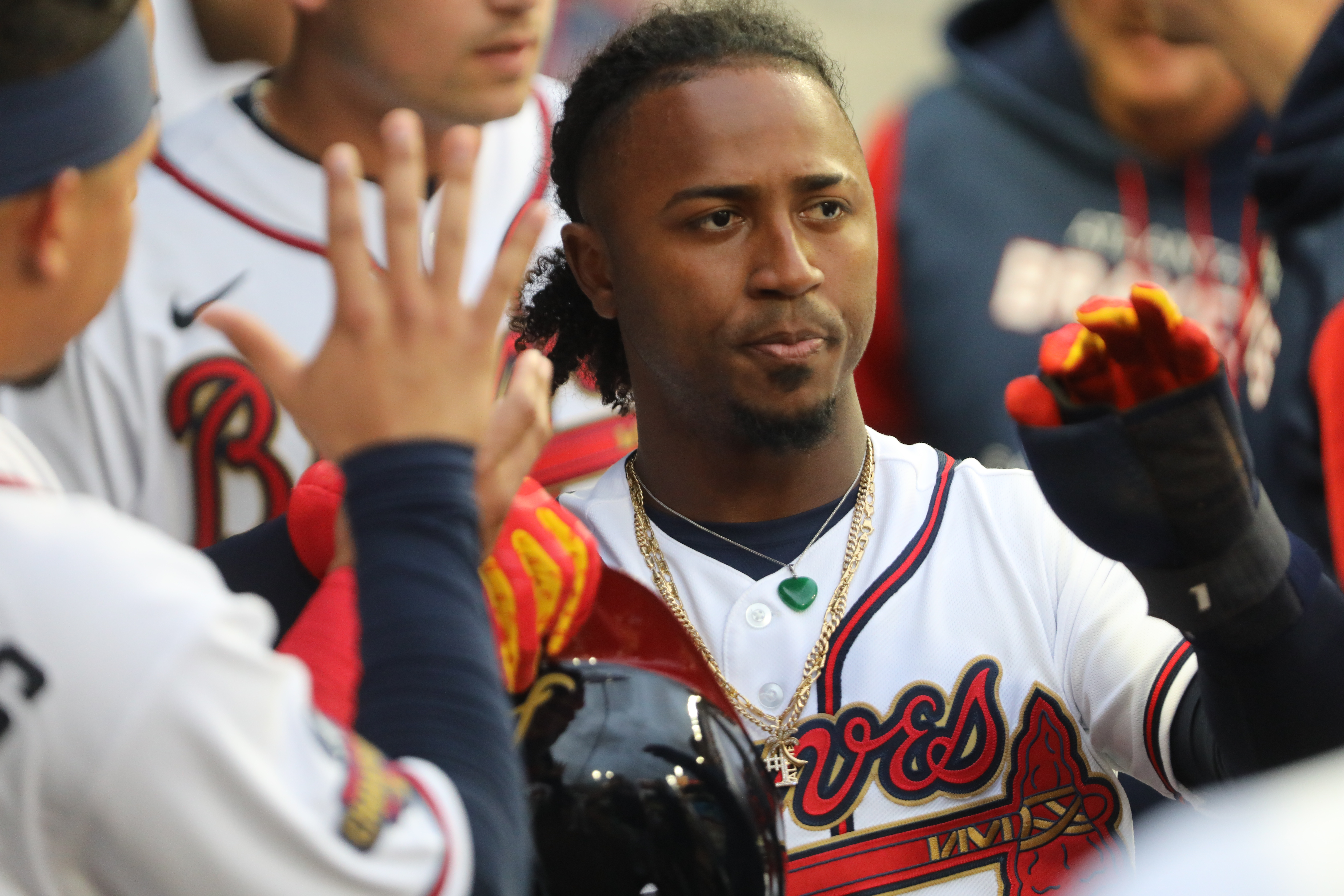 ATLANTA, GA - APRIL 11: Huascar Ynoa #19 of the Atlanta Braves