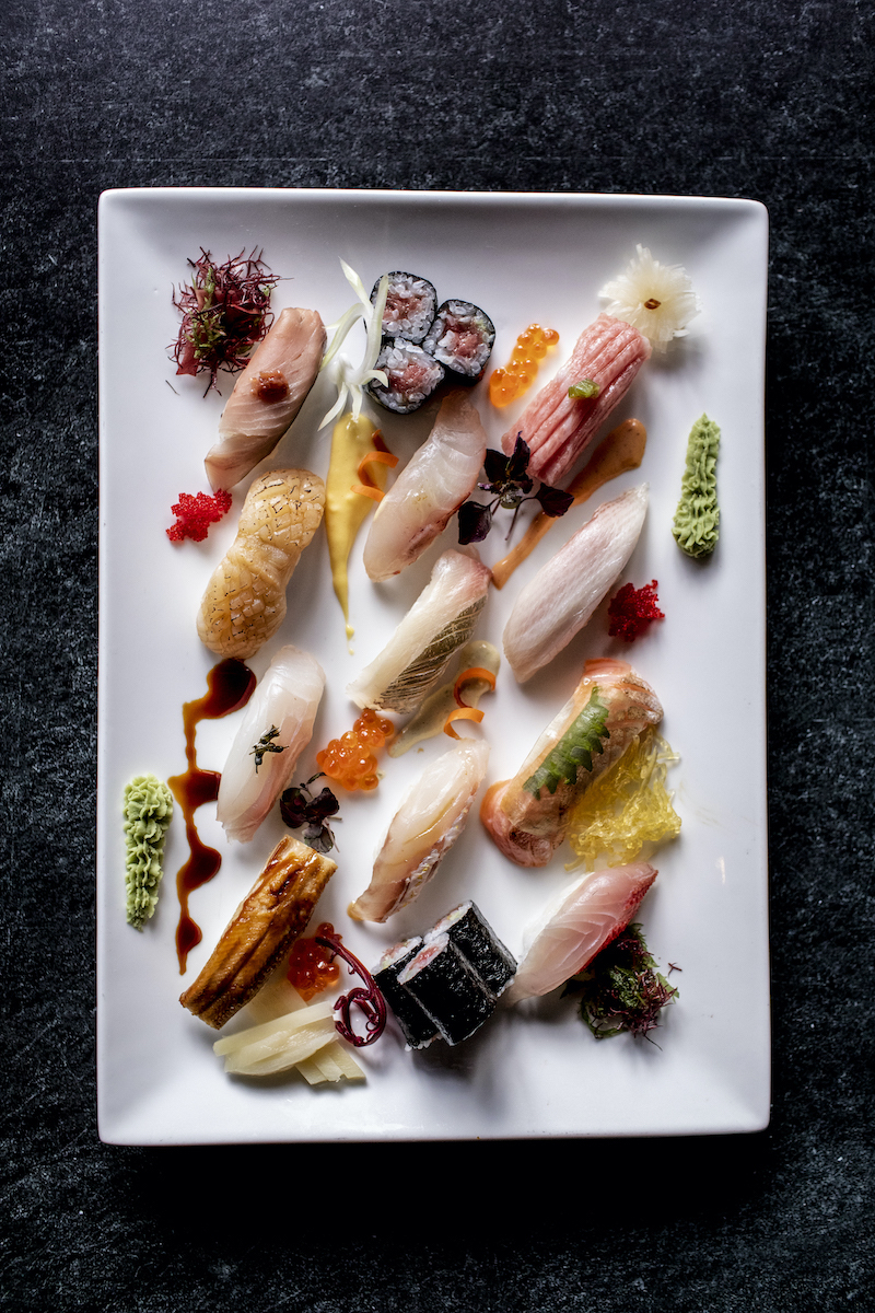 Executive Sushi Chef Yoshifusa Kinjo’s sashimi and nigiri is as delicious as it is beautiful. Courtesy of Nakato Japanese Restaurant