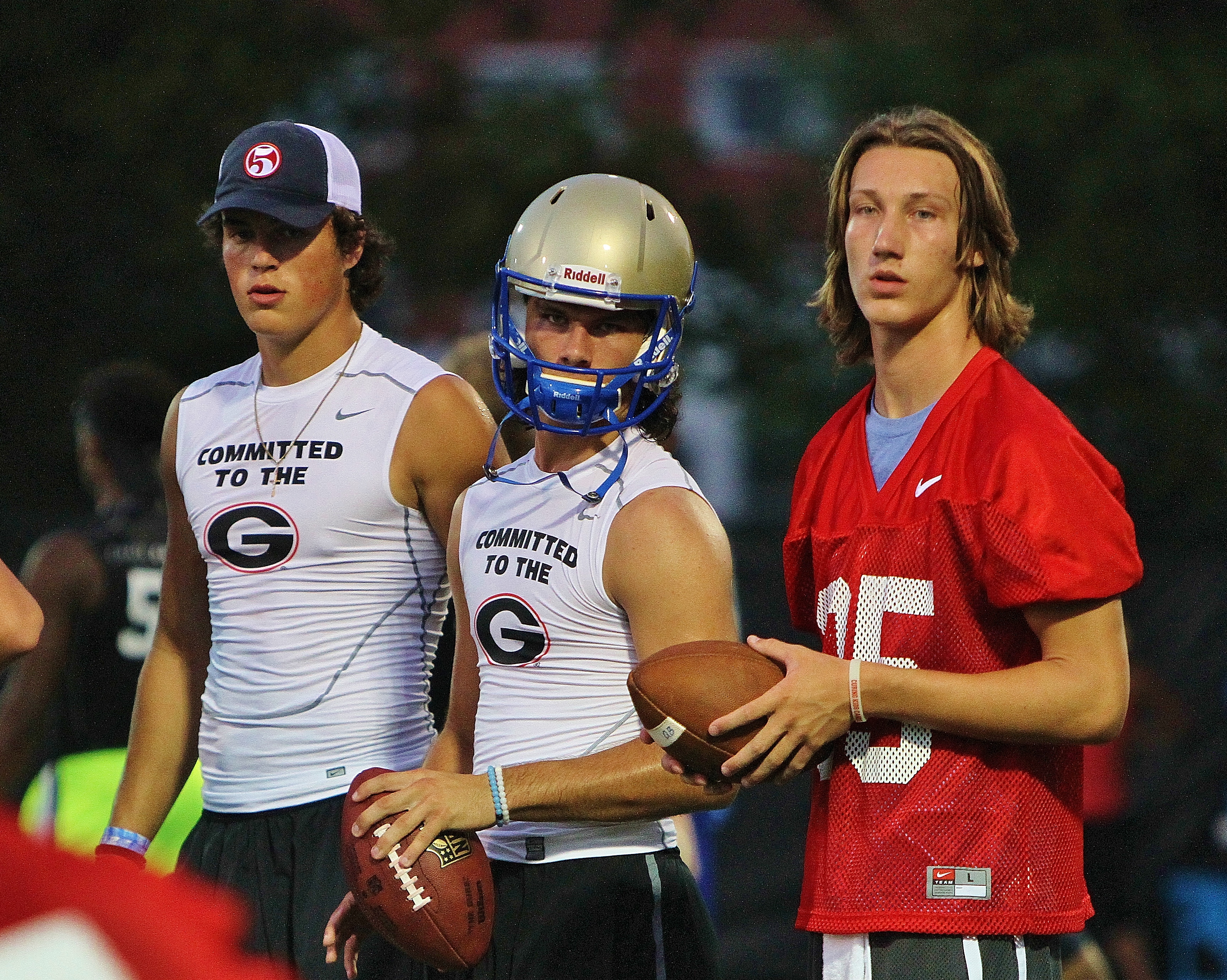 Trevor Lawrence shows up to practice in Georgia gear after