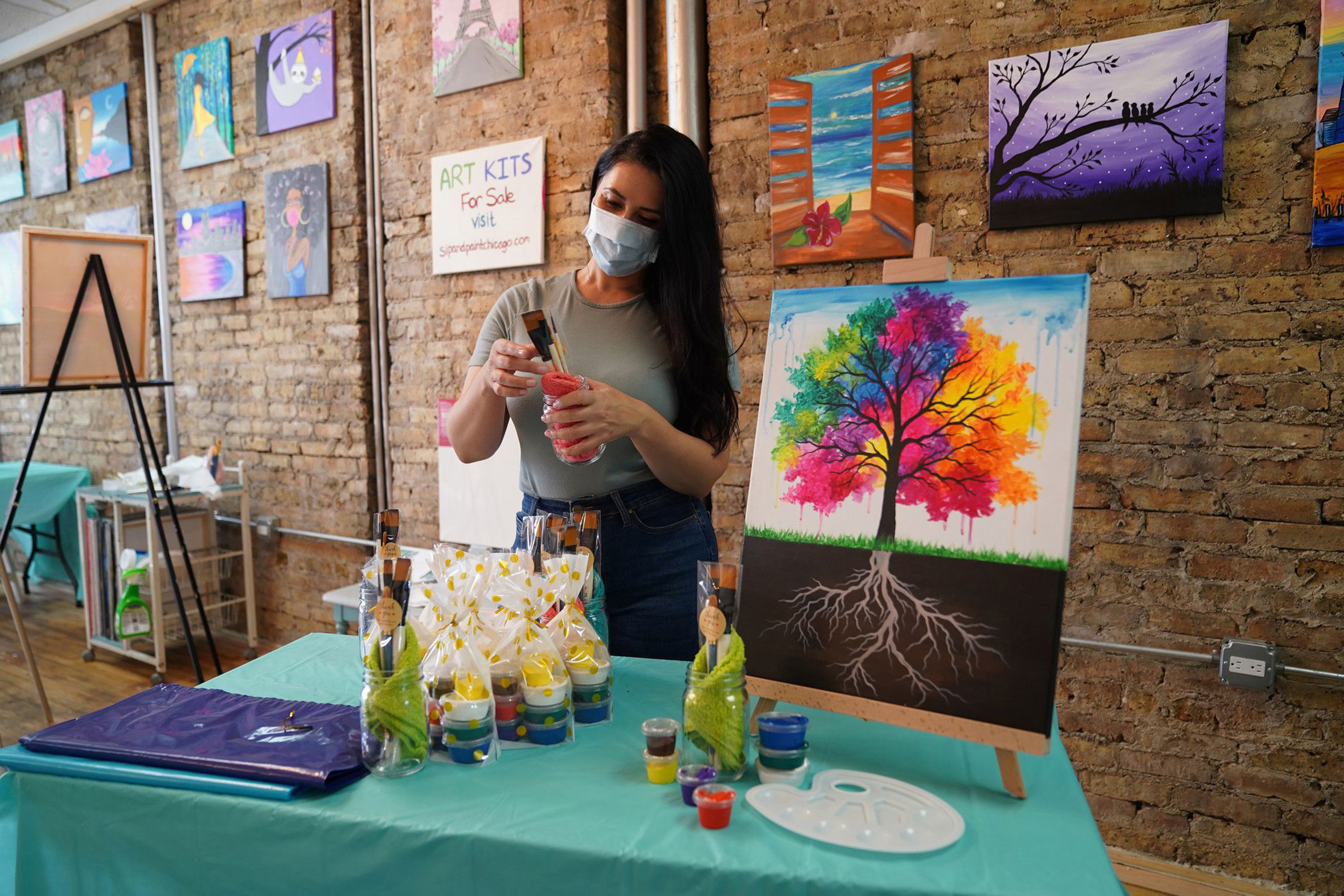 DIY Paint and Sip Party Ideas/ Decor, Treats, and Much More!! Painting with  a Twist Party 
