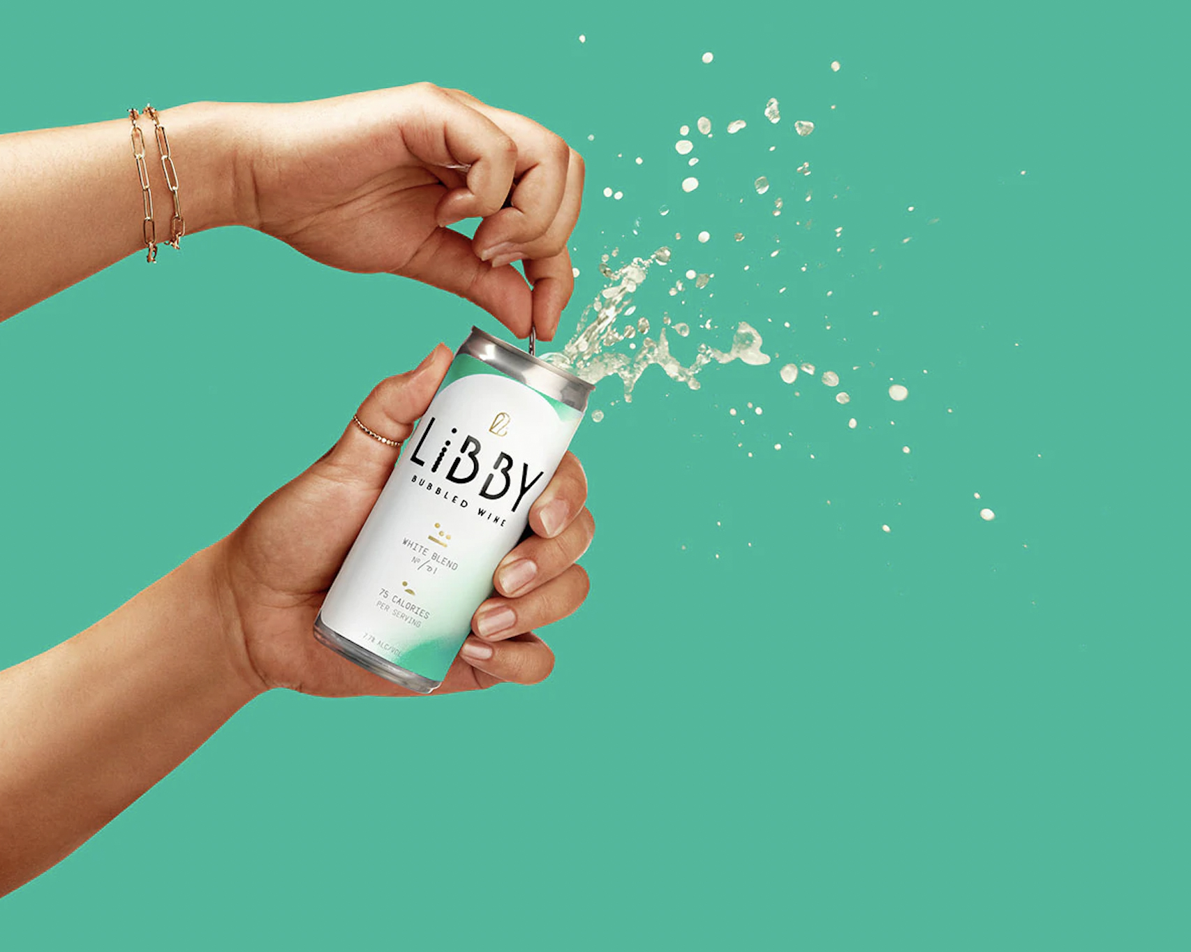 Libby injects carbonated bubbles into wine made from sustainably grown California grapes. Courtesy of Libby