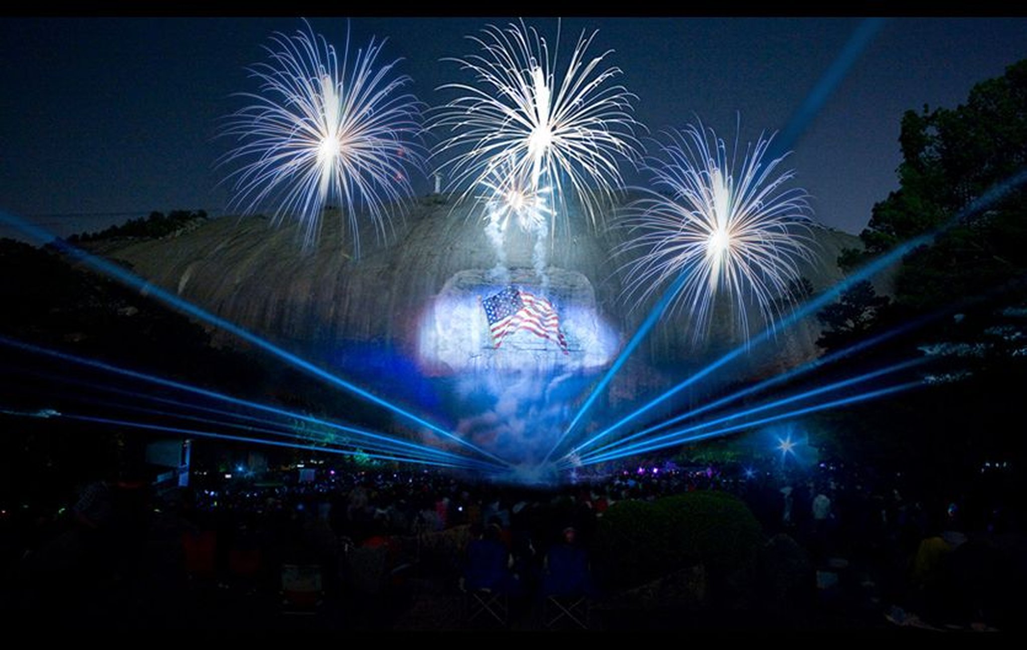 Fireworks displays may be viewed all around metro Atlanta next week, including at Stone Mountain Park. CONTRIBUTED BY STONE MOUNTAIN PARK