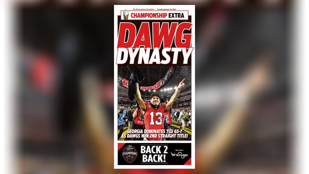 How to find UGA championship pages and souvenirs from the AJC