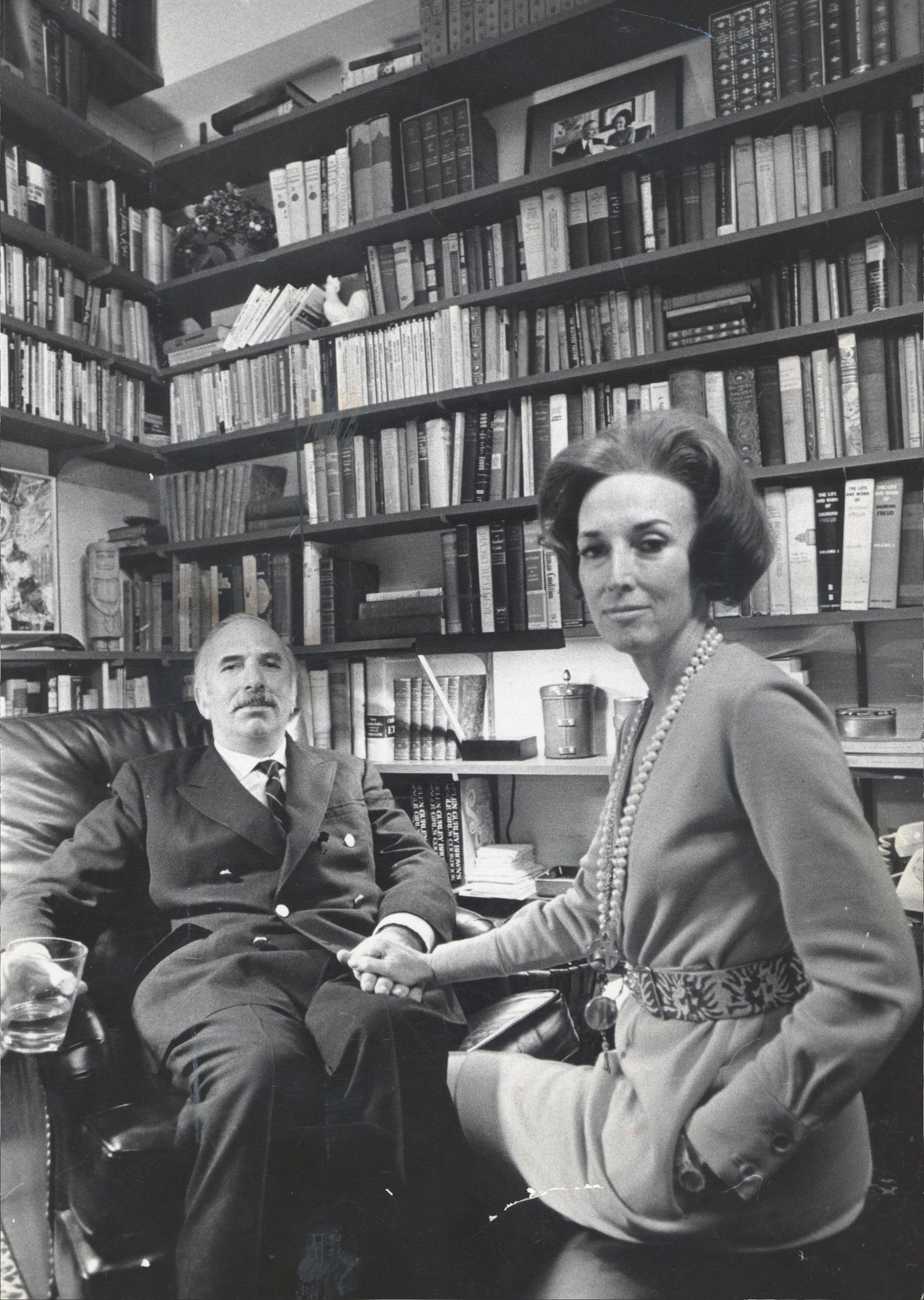 Helen Gurley Brown, shown with her husband, David Brown, shook up Cosmopolitan magazine with covers showing voluptuous women in low-cut blouses. She also was one of the early users of the word “nothing burger” starting in the 1960s.