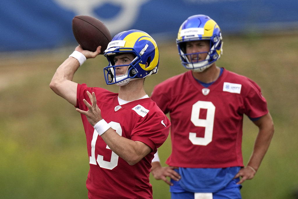 Los Angeles Rams on X: Backwards hat Stafford means business