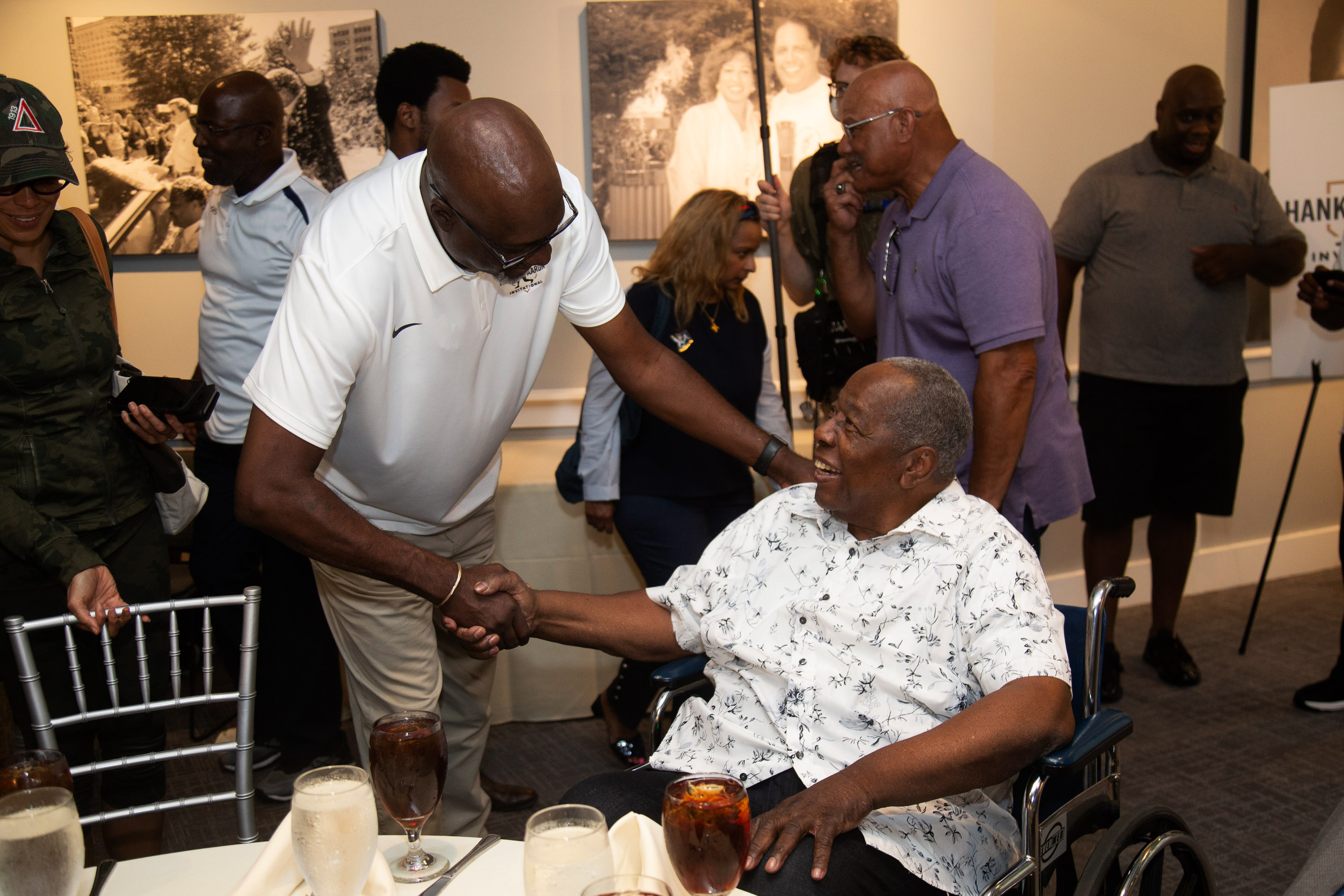 Andrew Young inspires players at Hank Aaron Invitational