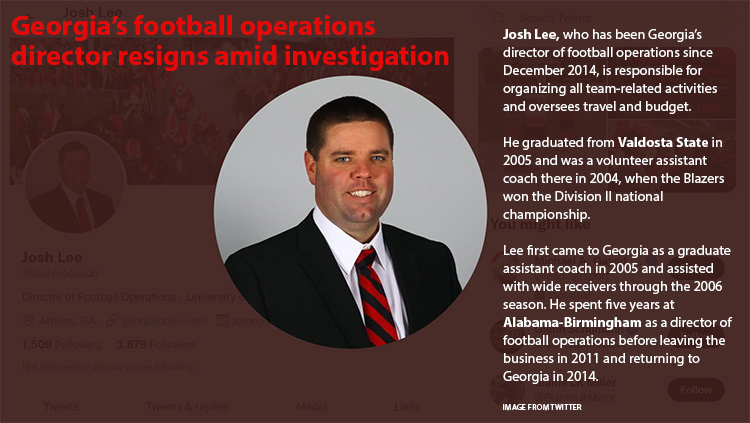 Georgia's football operations director resigns amid investigation