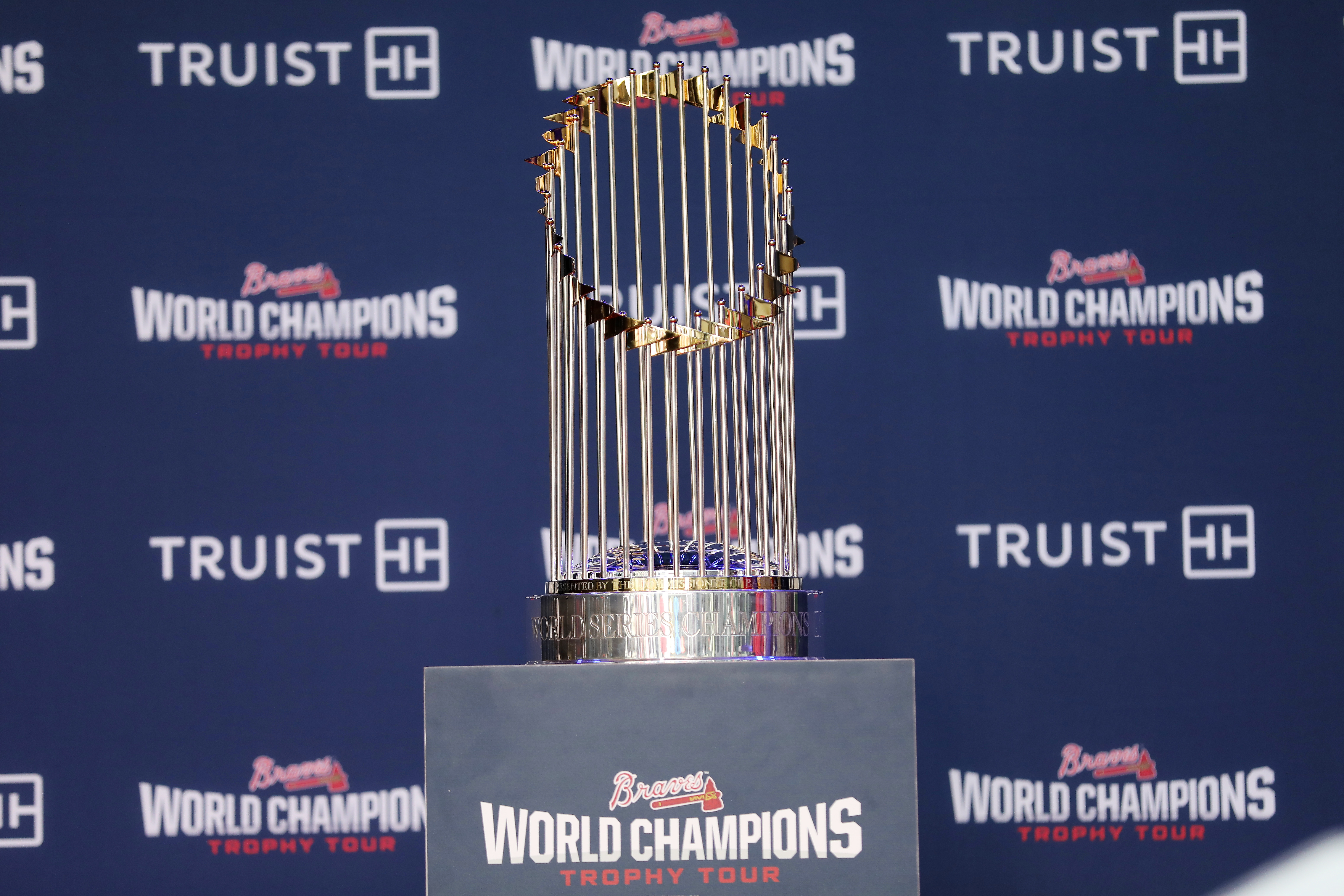 Atlanta Braves World Champions Trophy Tour makes stop in Asheville