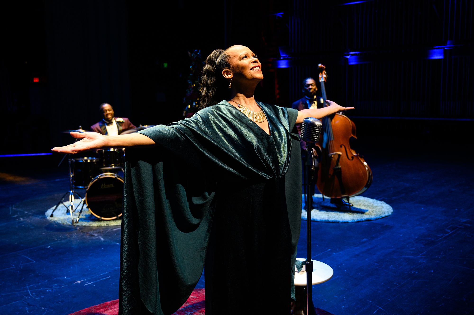 Terry Burrell performs in the Alliance Theatre’s virtual show, “A Very Terry Christmas.”
Courtesy of Alliance Theatre