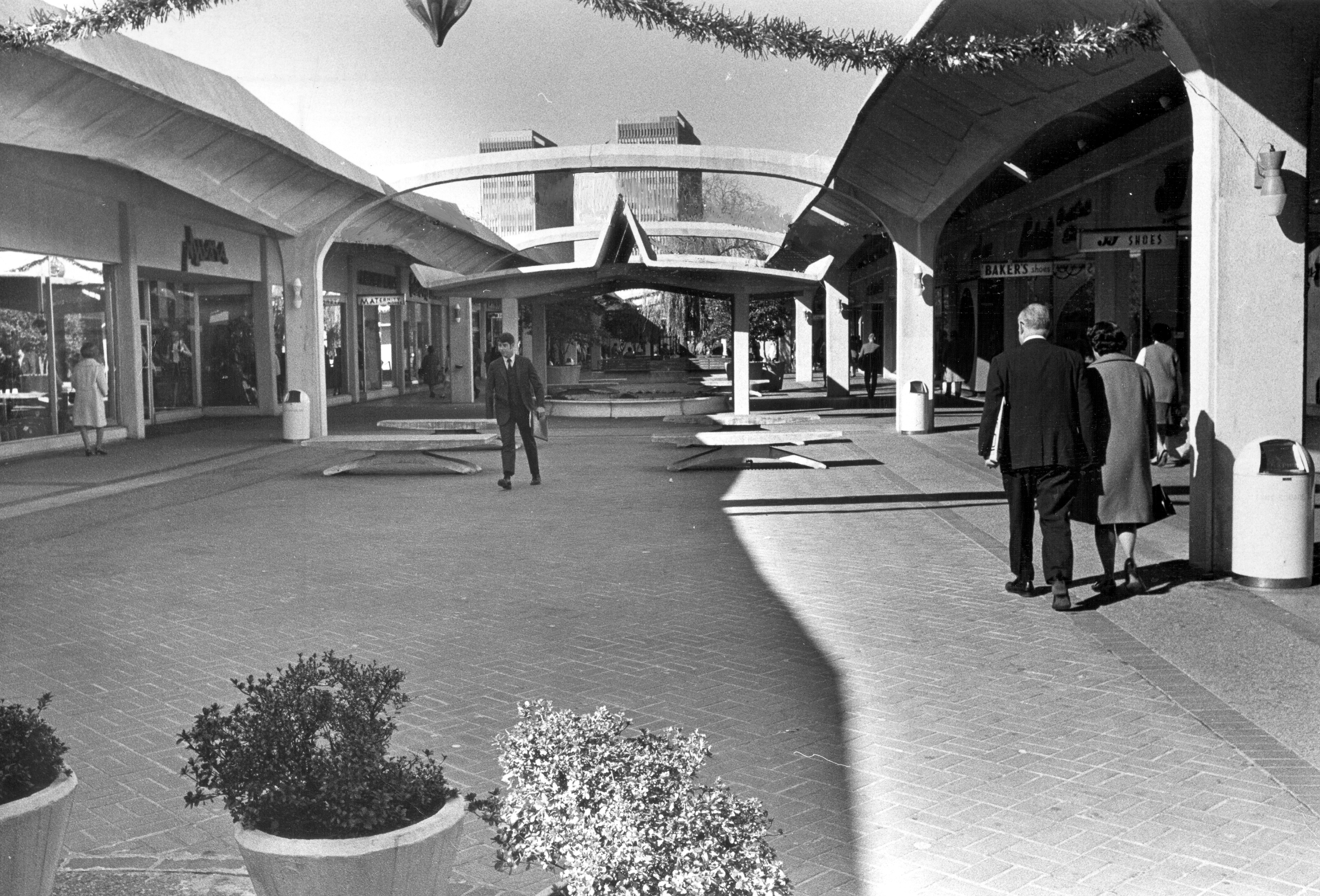 The original Lenox Square, when it was an open air mall.