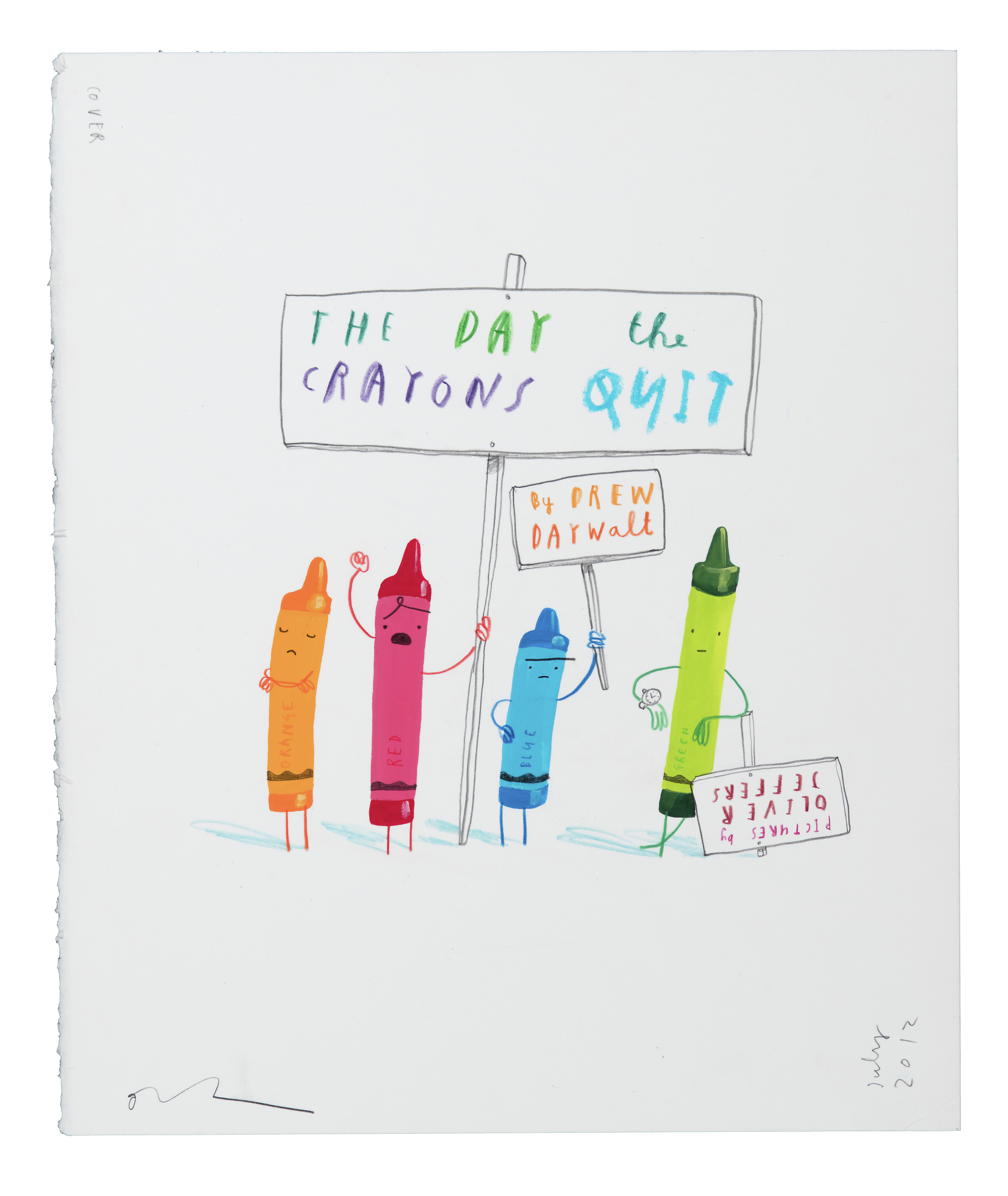 "The Day the Crayons Quit," is a popular 2013 book by Oliver Jeffers. His work will be on view at the High Museum in early 2022