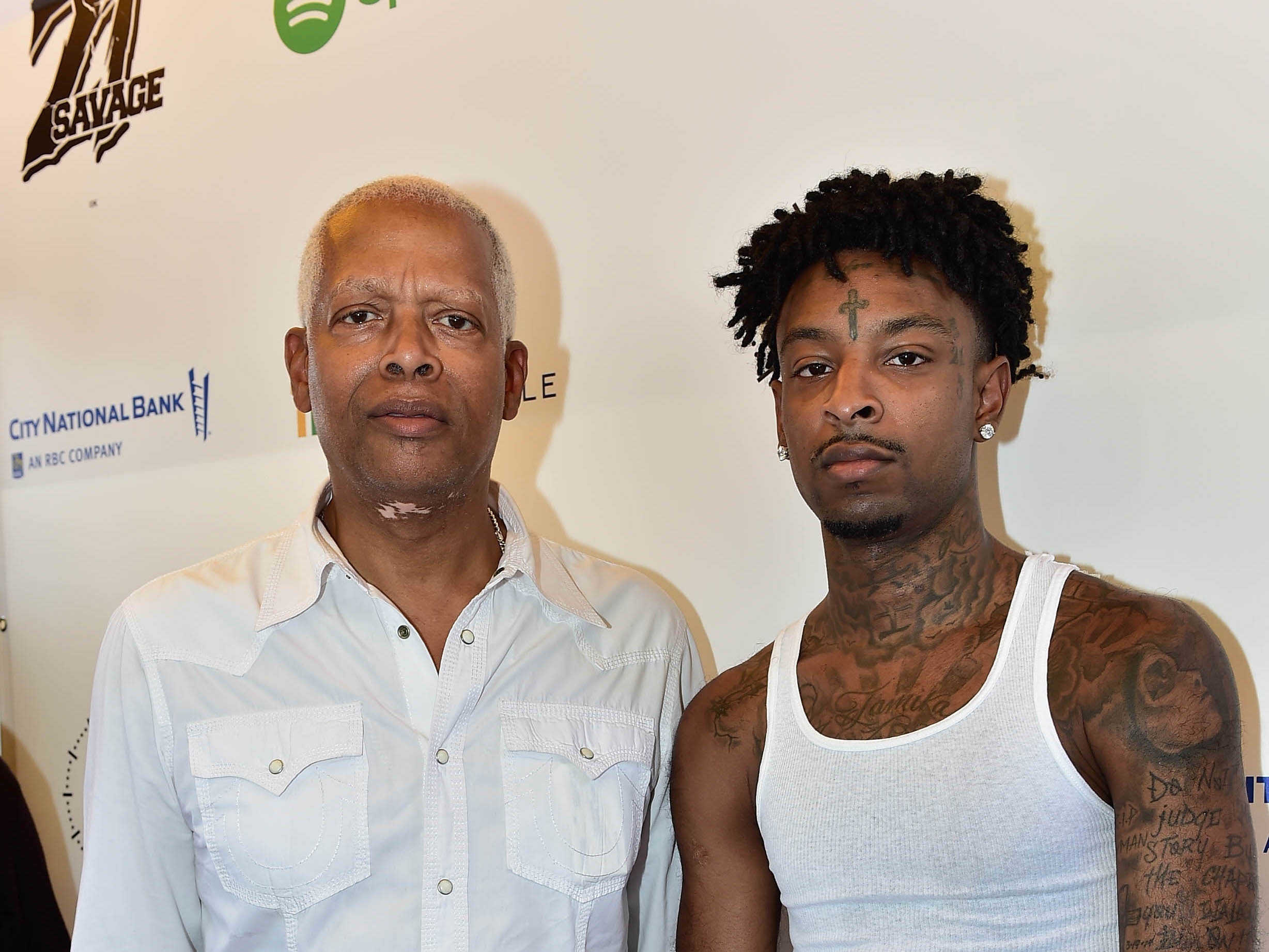 21 Savage attends 21 Savage & Congressman Hank Johnson Launch Bank